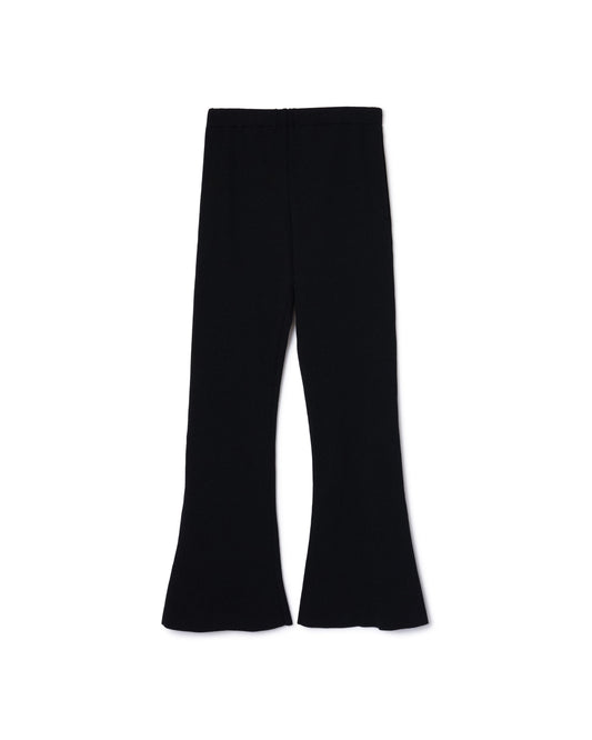 [PRE ORDER] RIB FLARE PANTS (BLACK)
