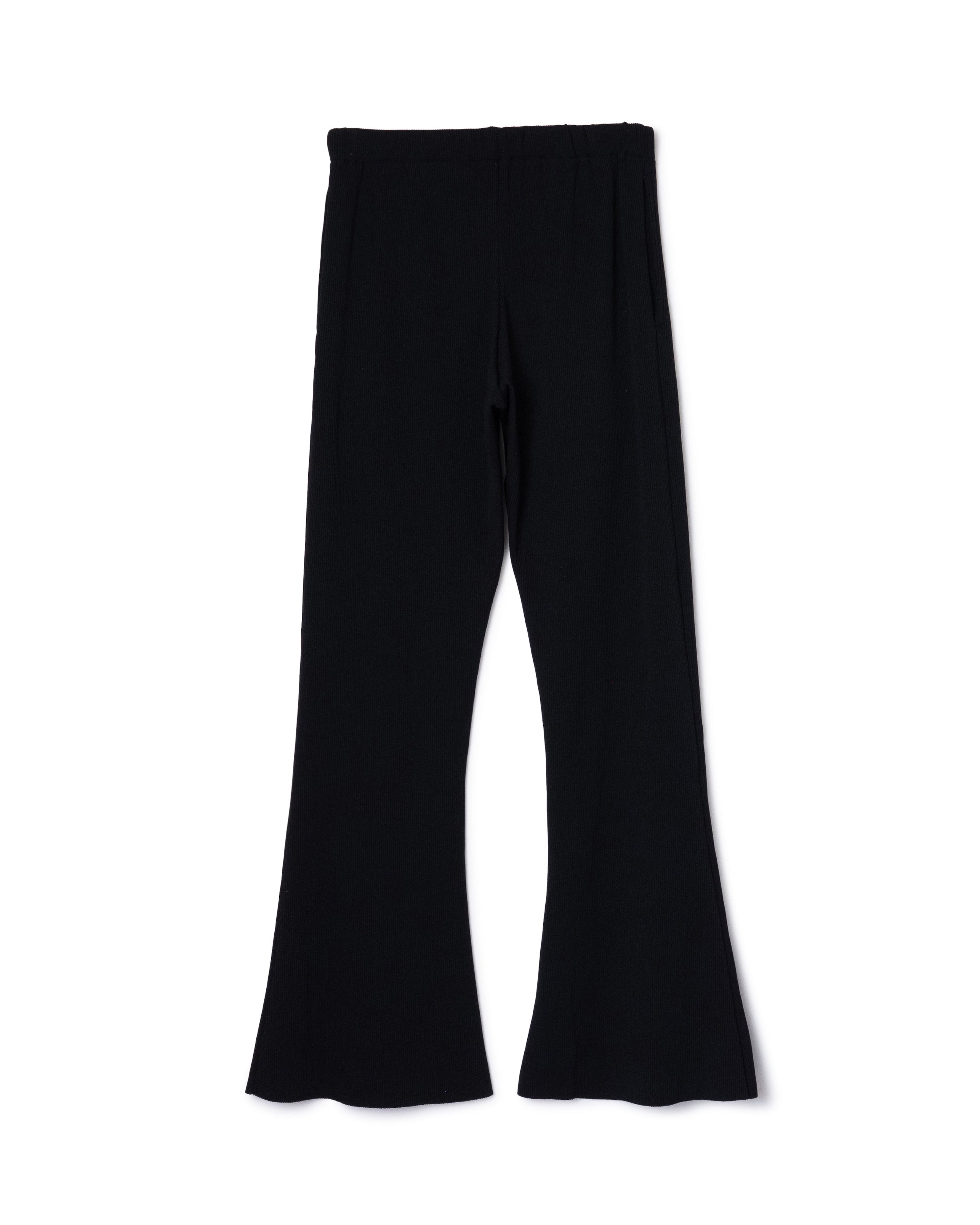 RIB FLARE PANTS (BLACK) – NONTOKYO