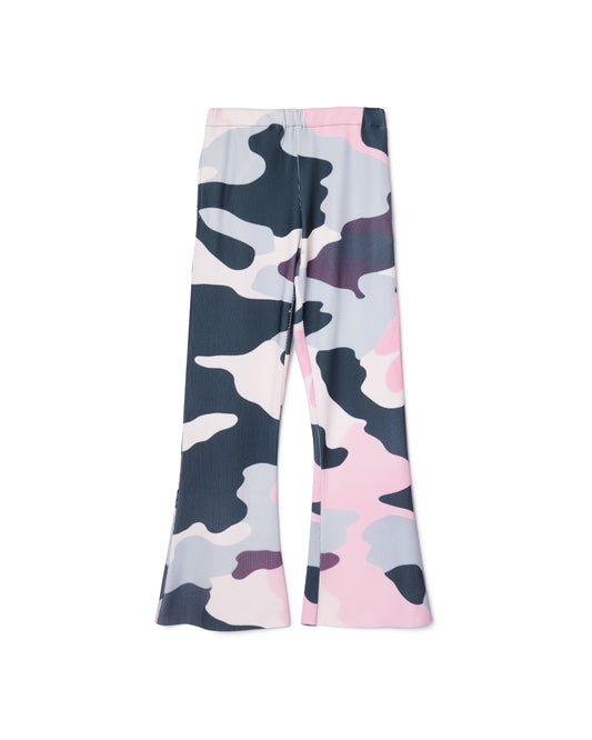 [PRE ORDER] PRINT RIB FLARE PANTS (CAMO)