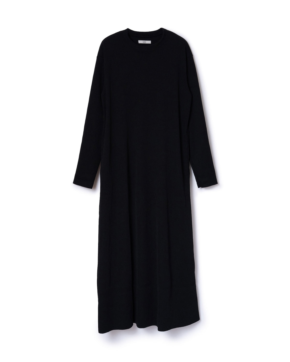 RIB L/S ONE-PIECE (BLACK)