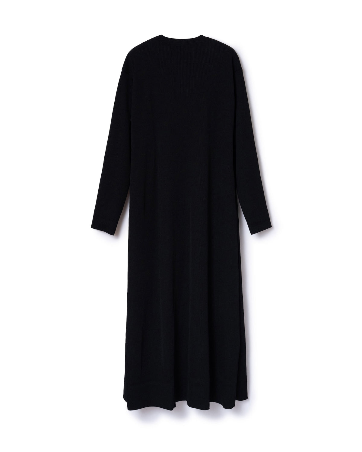 RIB L/S ONE-PIECE (BLACK)