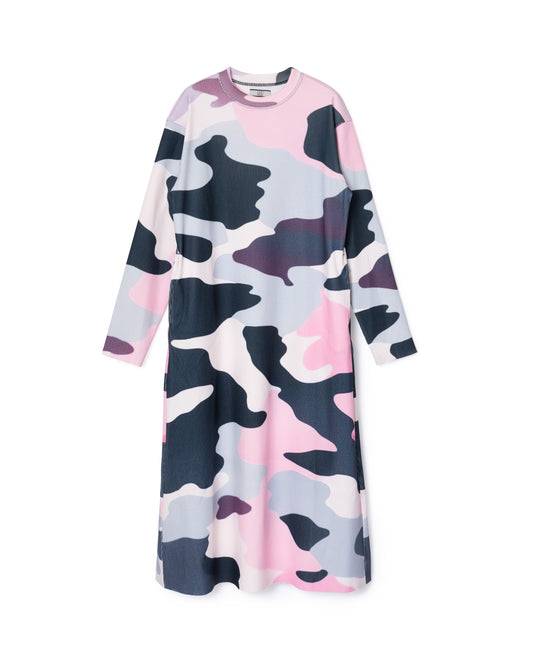 [PRE ORDER] PRINT RIB L/S ONE-PIECE (CAMO)