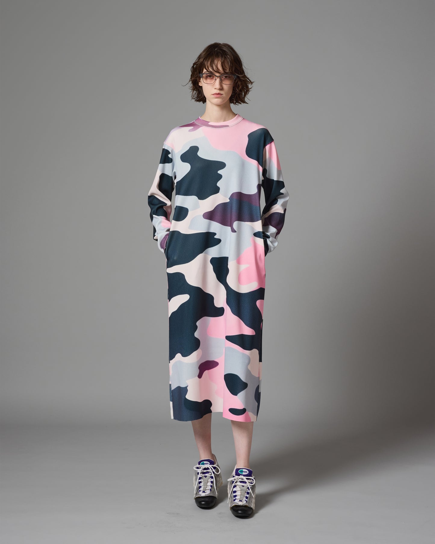 [PRE ORDER] PRINT RIB L/S ONE-PIECE (CAMO)