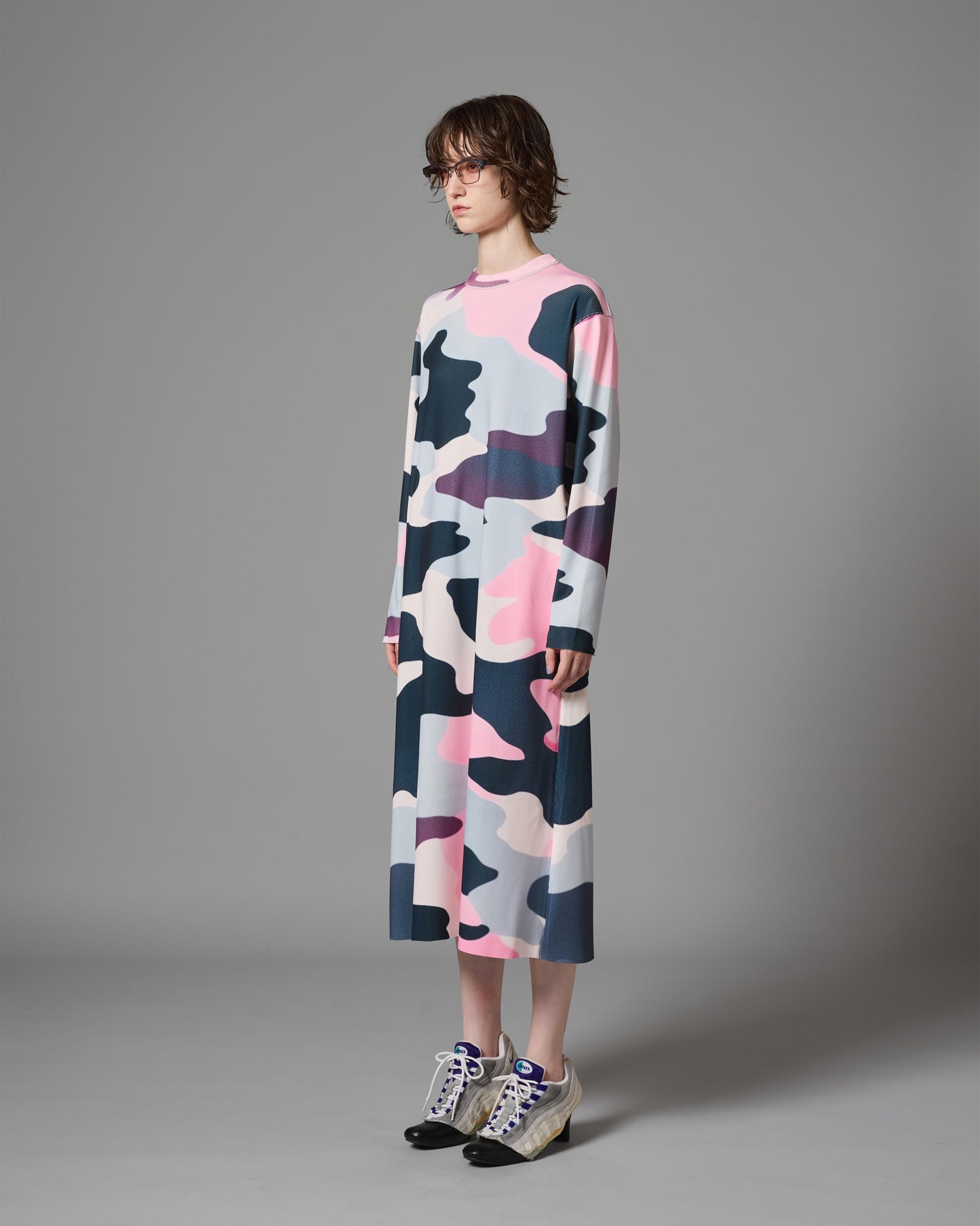 [PRE ORDER] PRINT RIB L/S ONE-PIECE (CAMO)