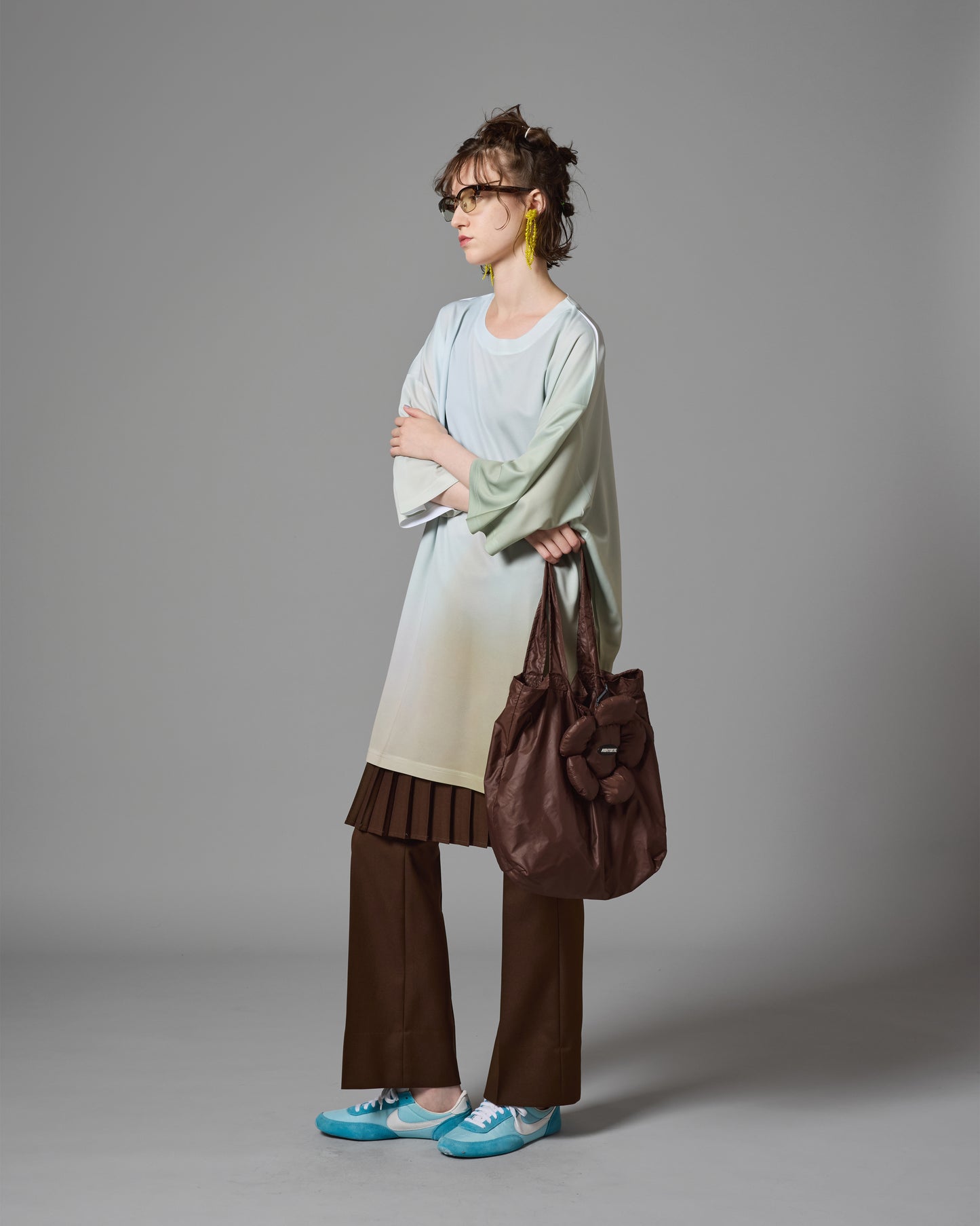 FLOWER ECO BAG (BROWN)