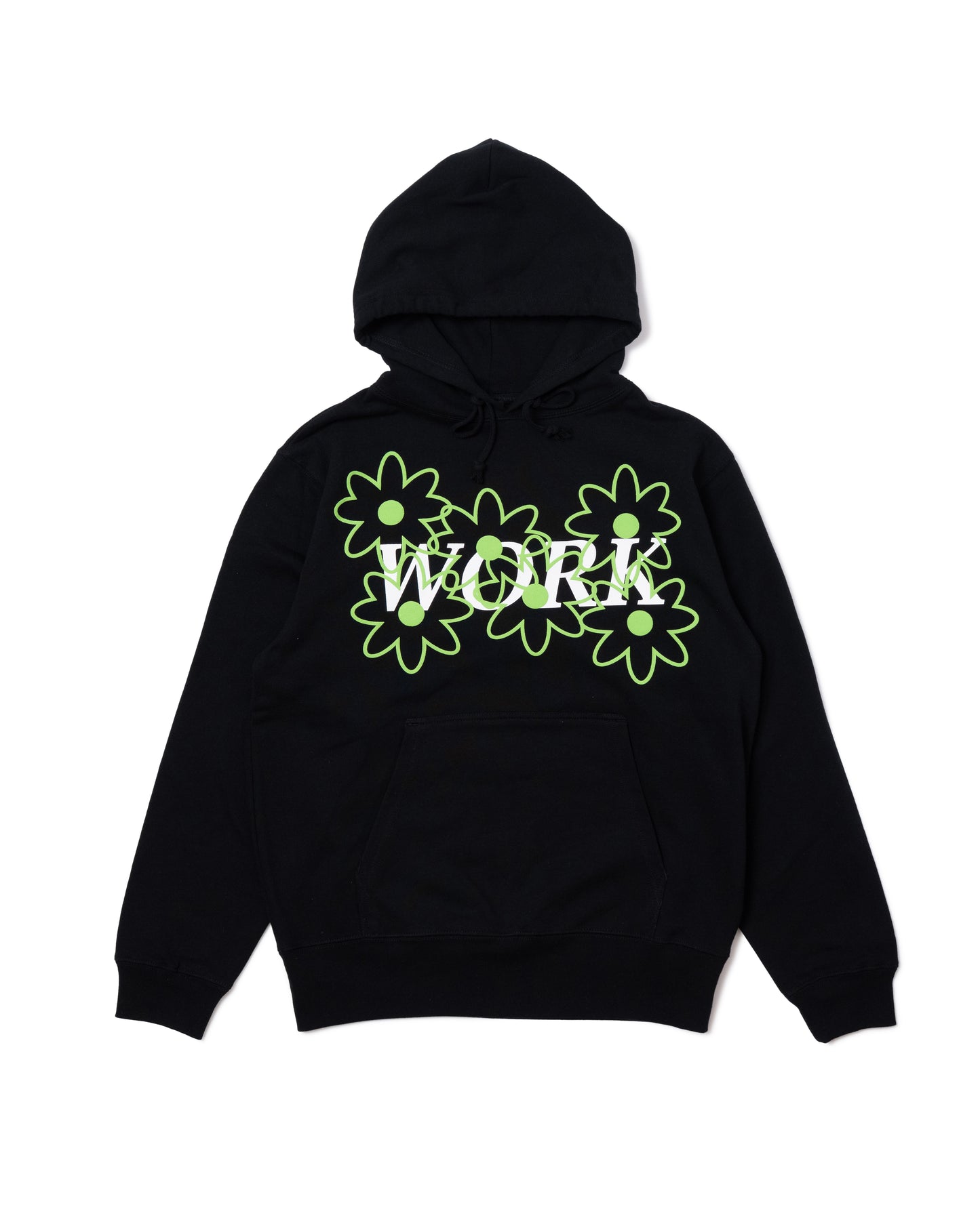 WORK PRINT PULLOVER PARKA (BLACK)