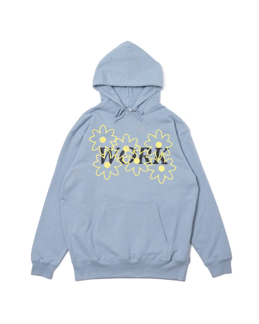 WORK PRINT PULLOVER PARKA (BLUE)