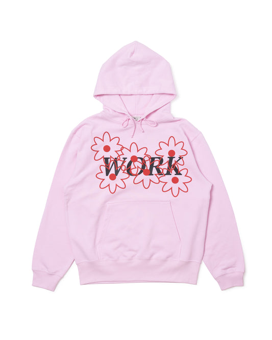 WORK PRINT PULLOVER PARKA (PINK)