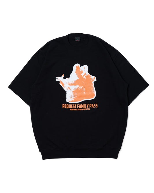 KOALA PRINT PULLOVER H/S SWEAT (BLACK)