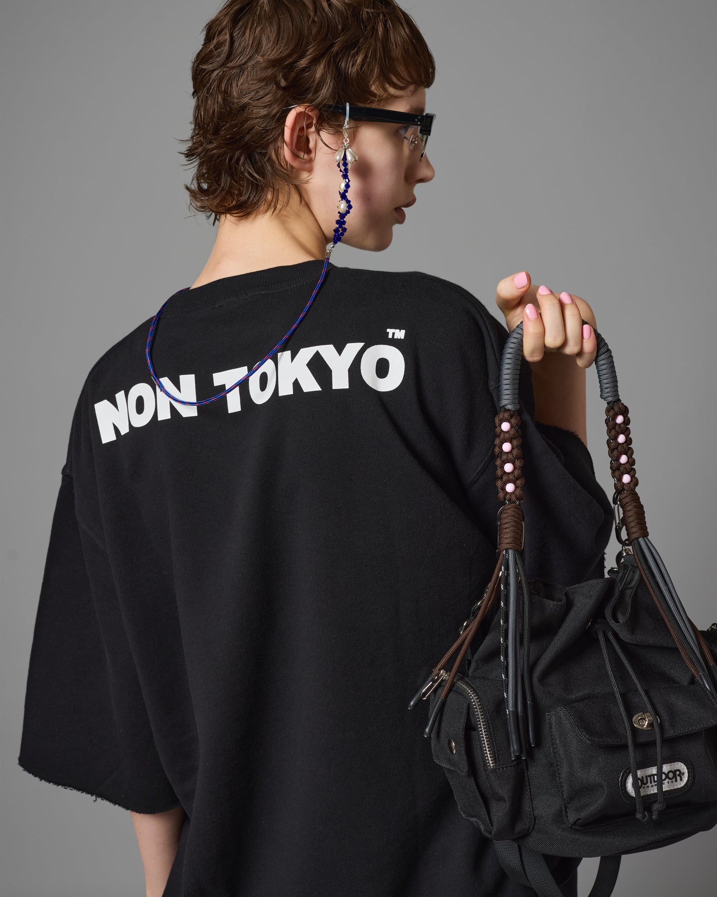 KOALA PRINT PULLOVER H/S SWEAT (BLACK)