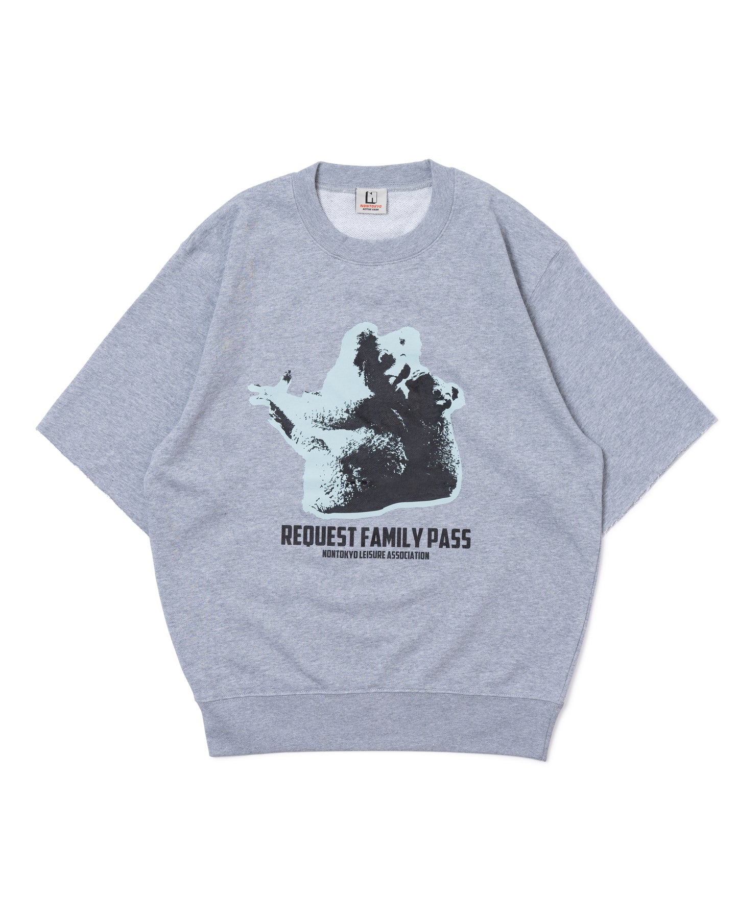 KOALA PRINT PULLOVER H/S SWEAT (GRAY)