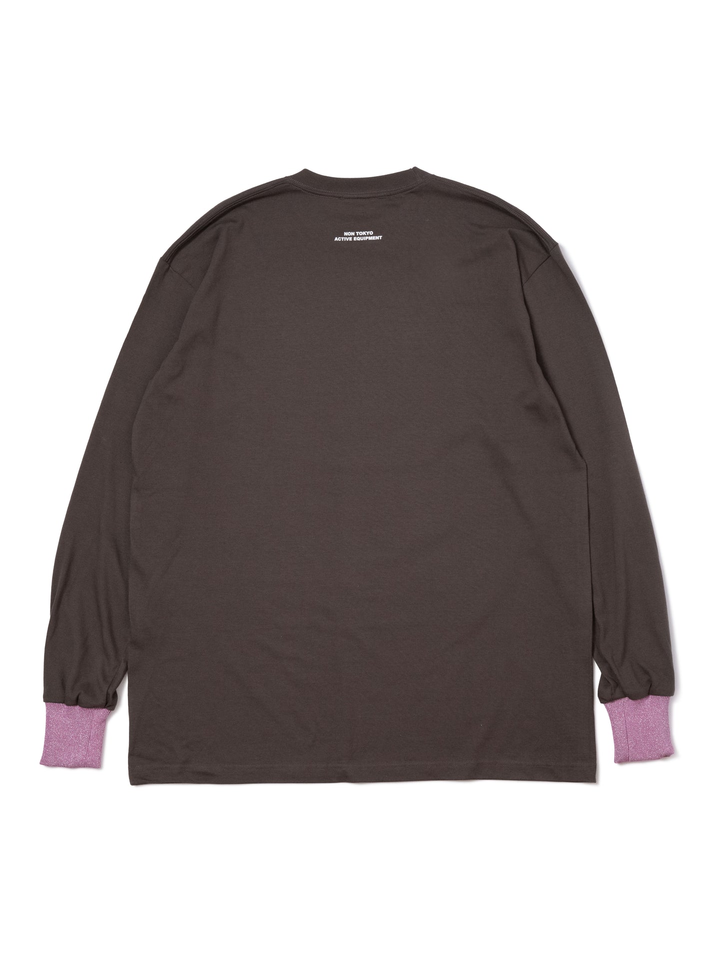 BEAR PRINT L/S T-SHIRT (BROWN)