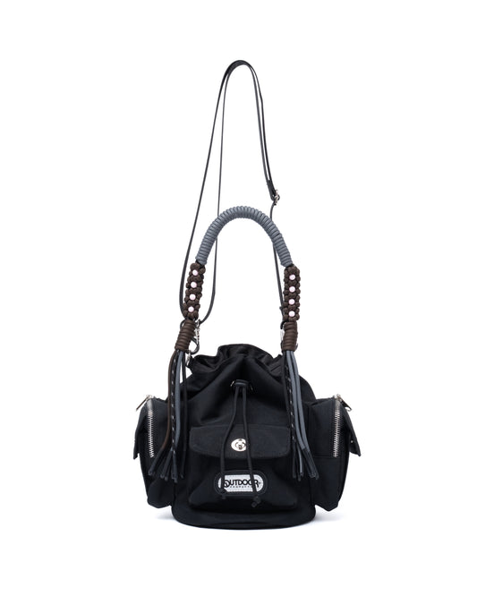 2WAY MULITI POCKET POUCH BAG feat.OUTDOOR (BLACK)