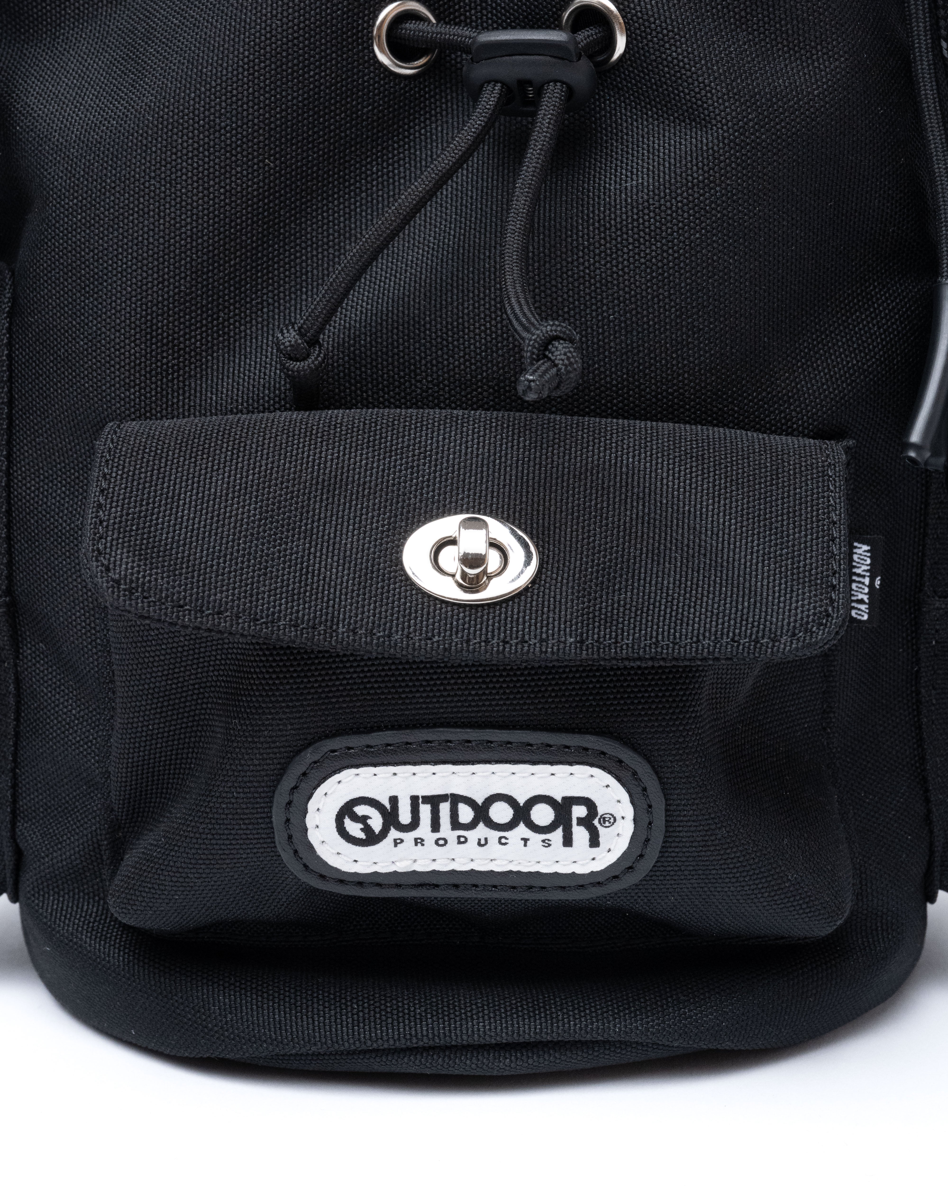 2WAY MULITI POCKET POUCH BAG feat.OUTDOOR (BLACK) – NON TOKYO
