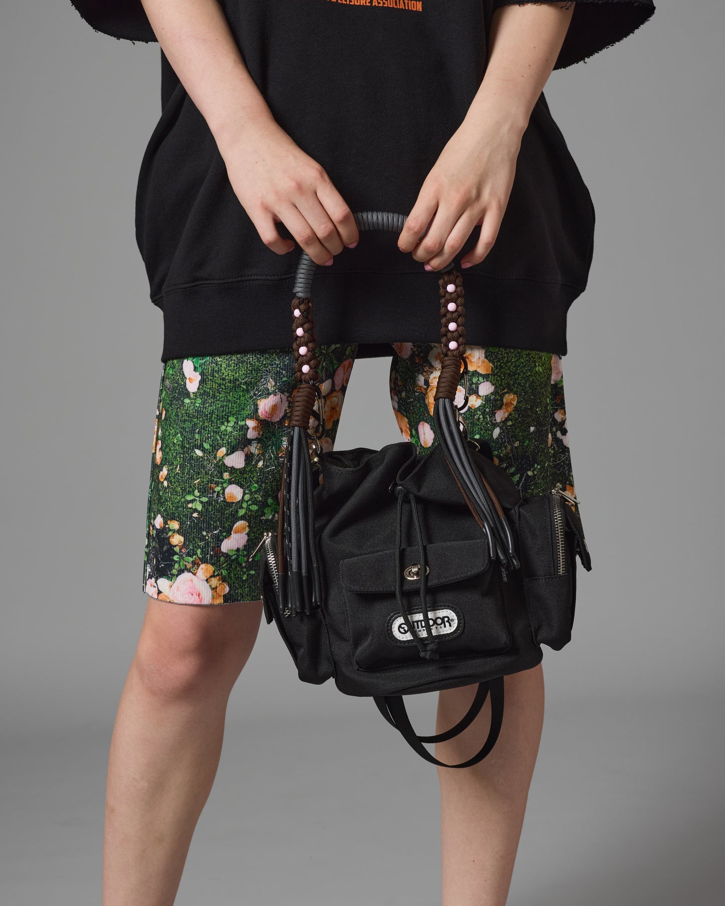 2WAY MULITI POCKET POUCH BAG feat.OUTDOOR (BLACK)