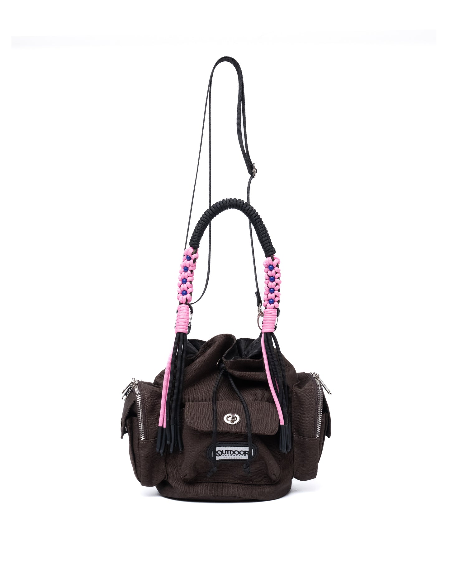 2WAY MULITI POCKET HAND BAG feat.OUTDOOR (BROWN)