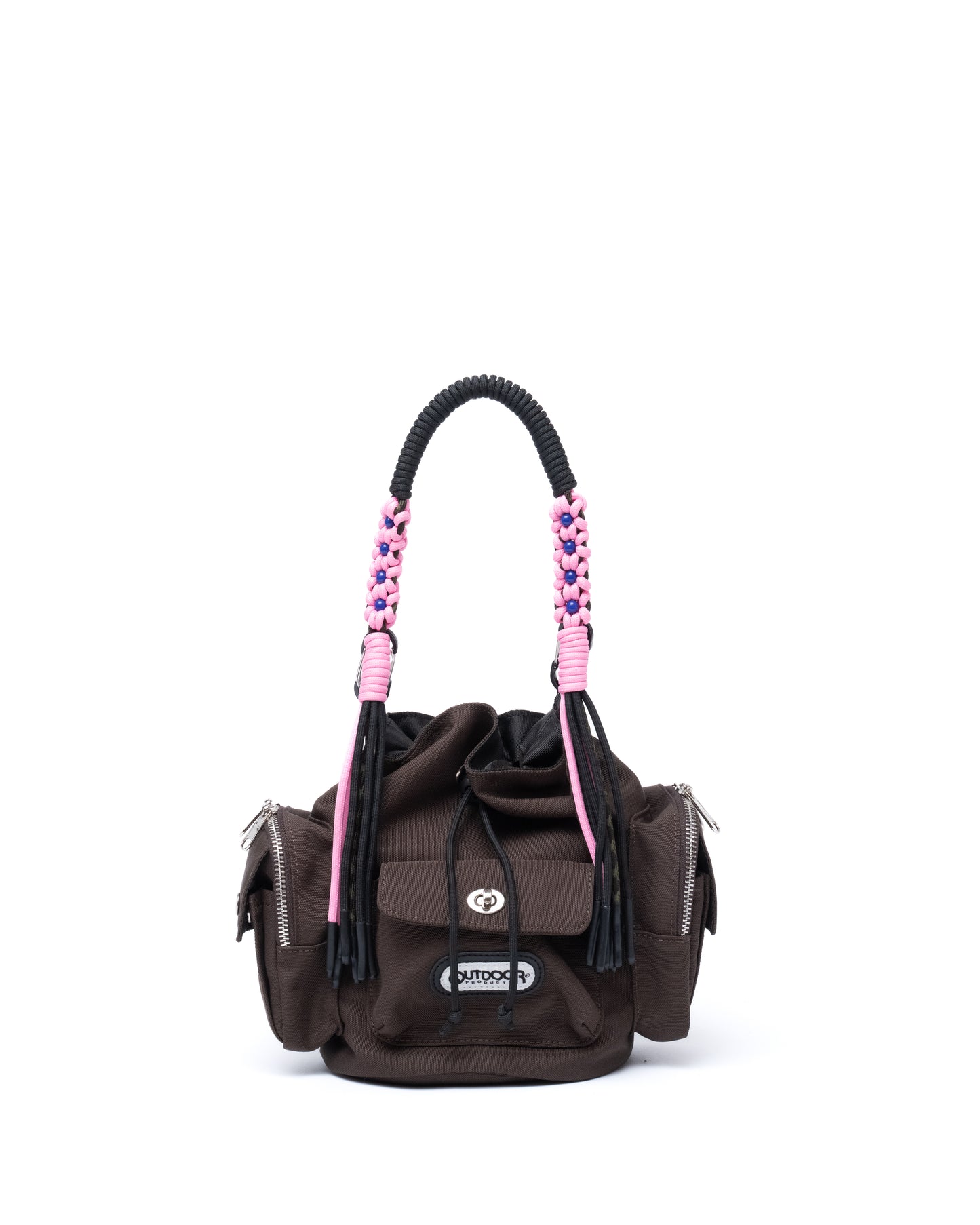 2WAY MULITI POCKET HAND BAG feat.OUTDOOR (BROWN)