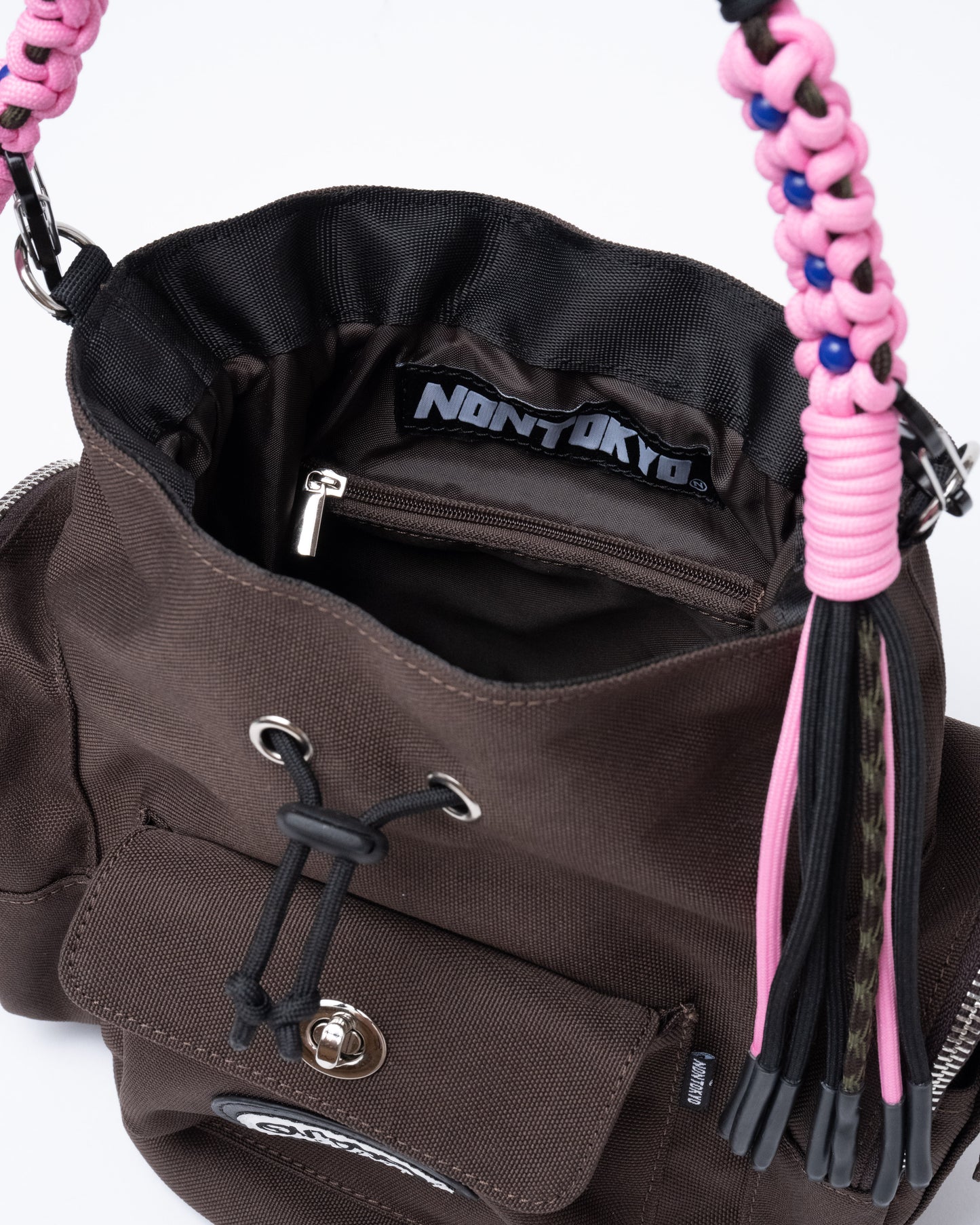 2WAY MULITI POCKET HAND BAG feat.OUTDOOR (BROWN)