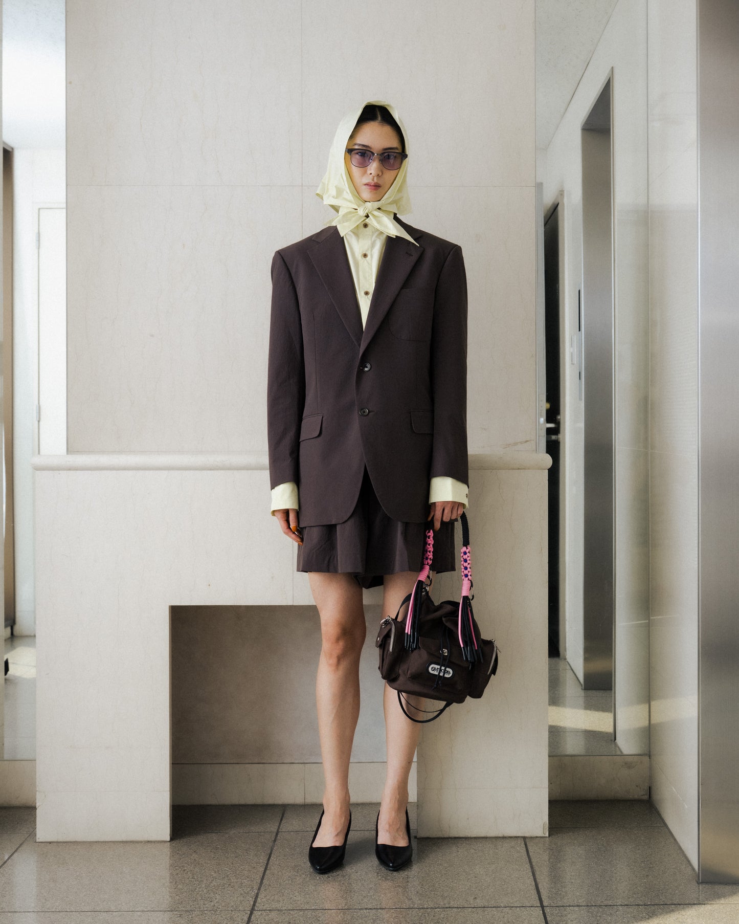 2WAY MULITI POCKET HAND BAG feat.OUTDOOR (BROWN)