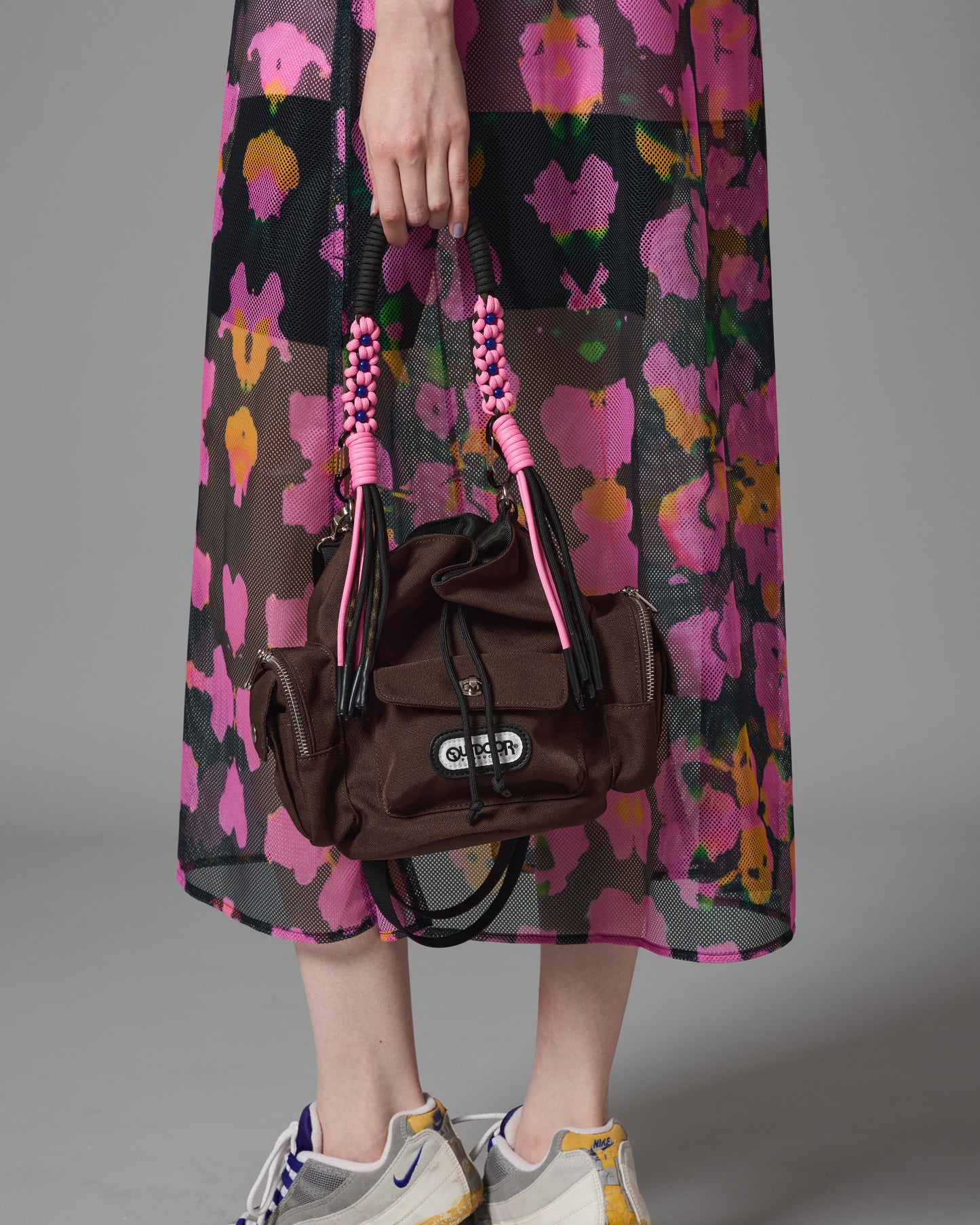 2WAY MULITI POCKET HAND BAG feat.OUTDOOR (BROWN)