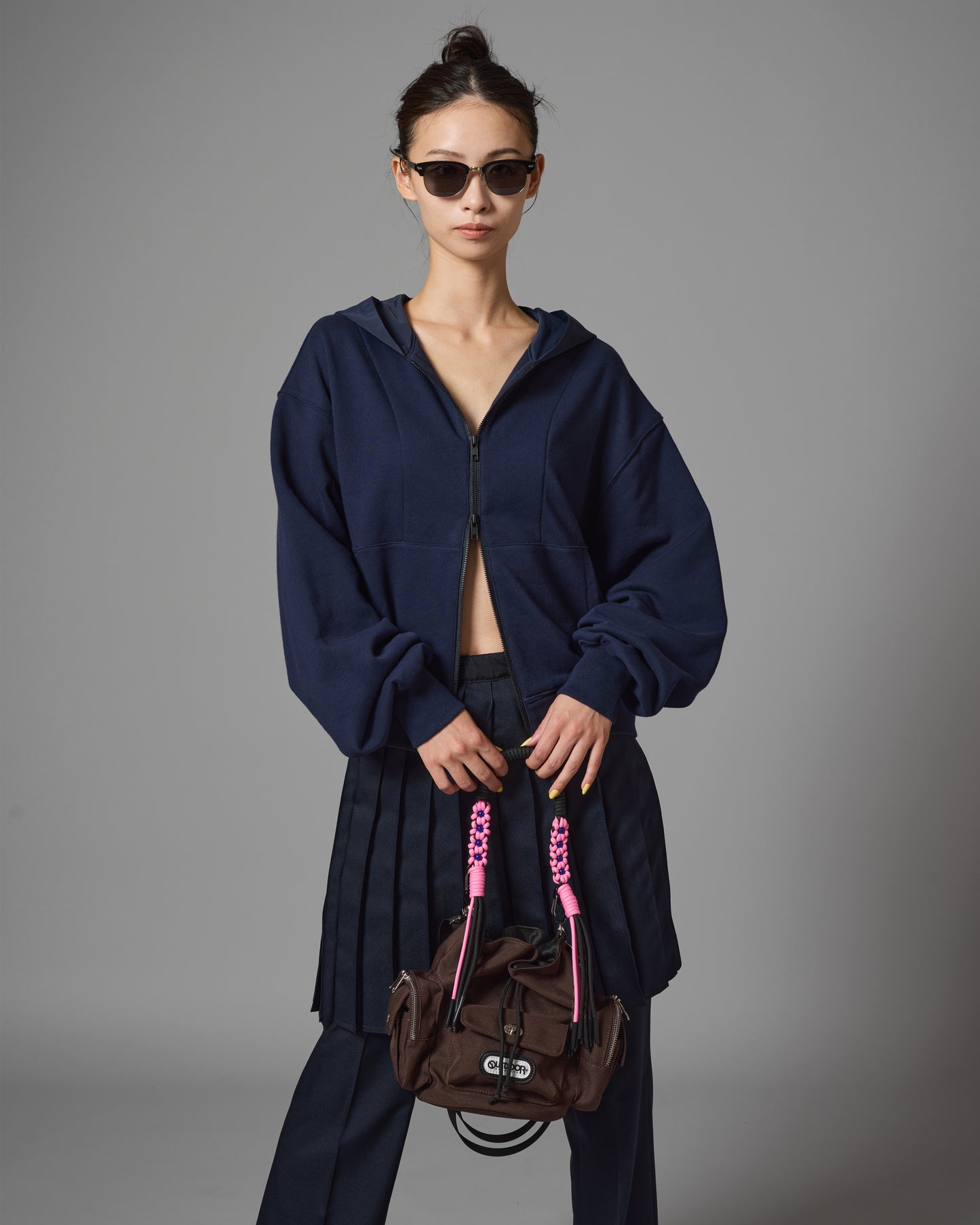 2WAY MULITI POCKET HAND BAG feat.OUTDOOR (BROWN)