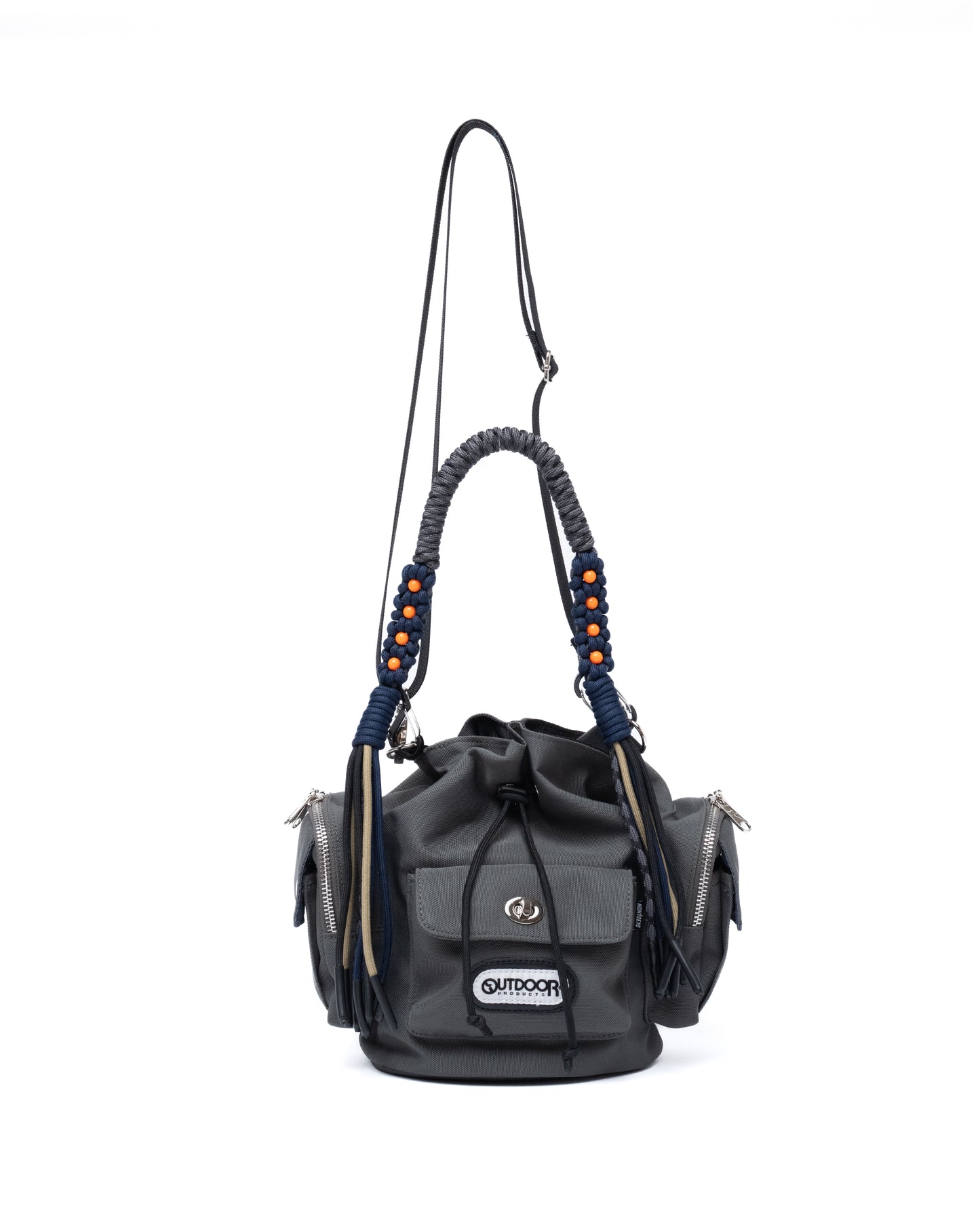 2WAY MULITI POCKET HAND BAG feat.OUTDOOR (GRAY)