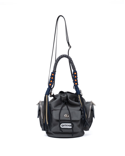 2WAY MULITI POCKET HAND BAG feat.OUTDOOR (GRAY)