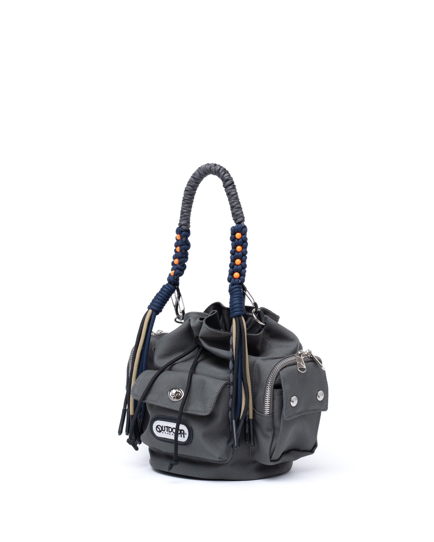 2WAY MULITI POCKET HAND BAG feat.OUTDOOR (GRAY)