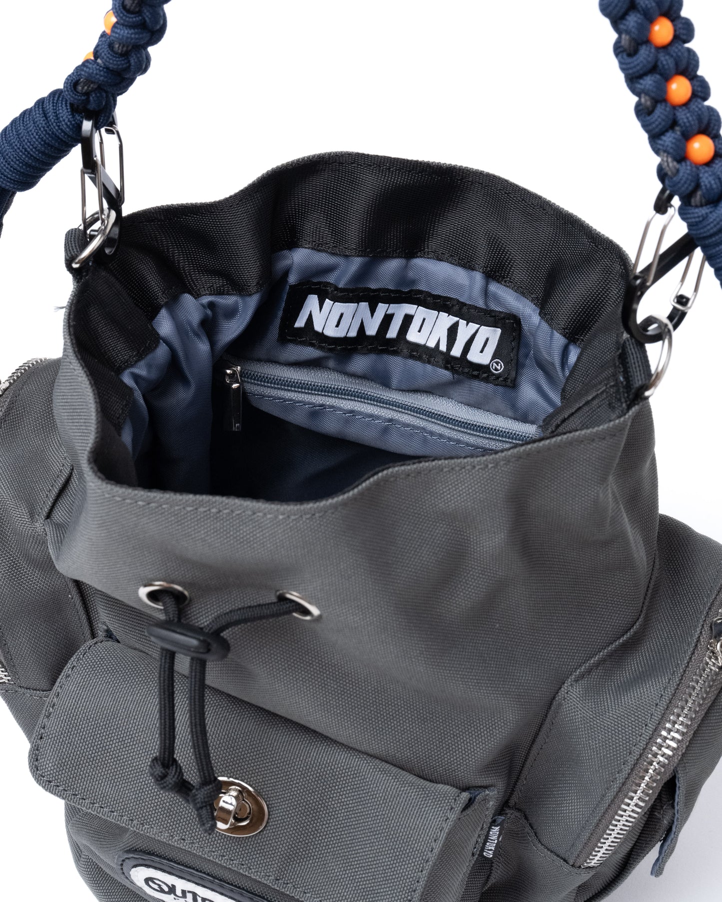 2WAY MULITI POCKET HAND BAG feat.OUTDOOR (GRAY)