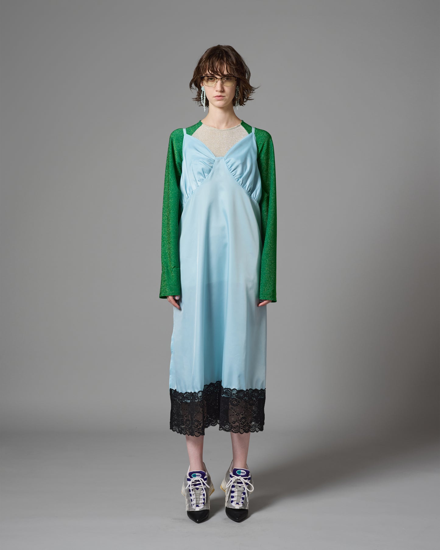 [PRE ORDER] CAMISOLE LACE ONE-PIECE (L.BLUE)