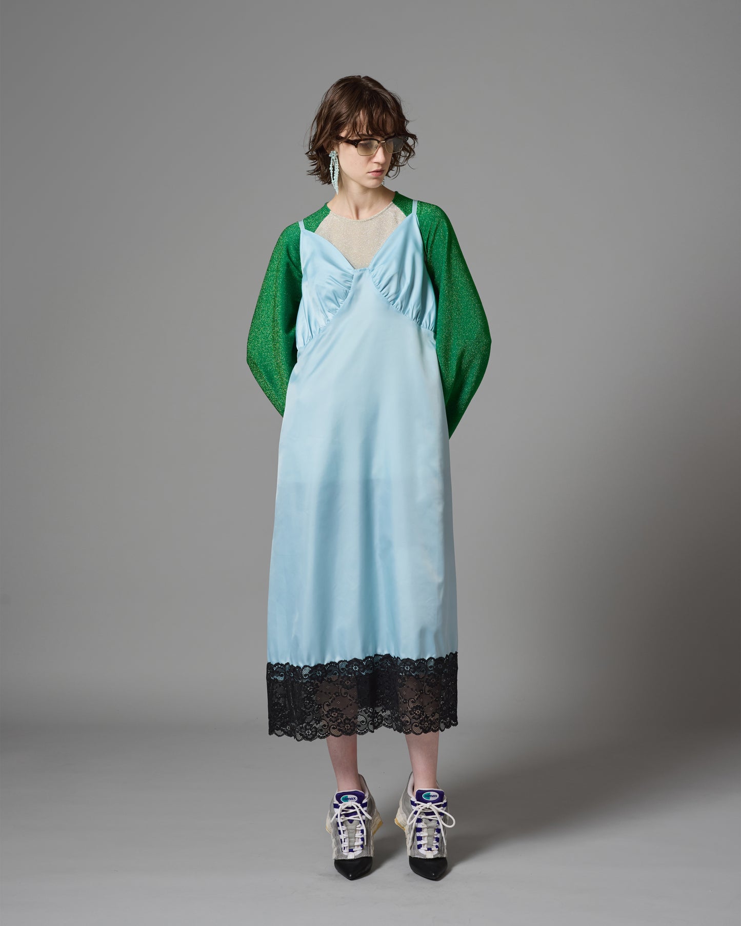 [PRE ORDER] CAMISOLE LACE ONE-PIECE (L.BLUE)