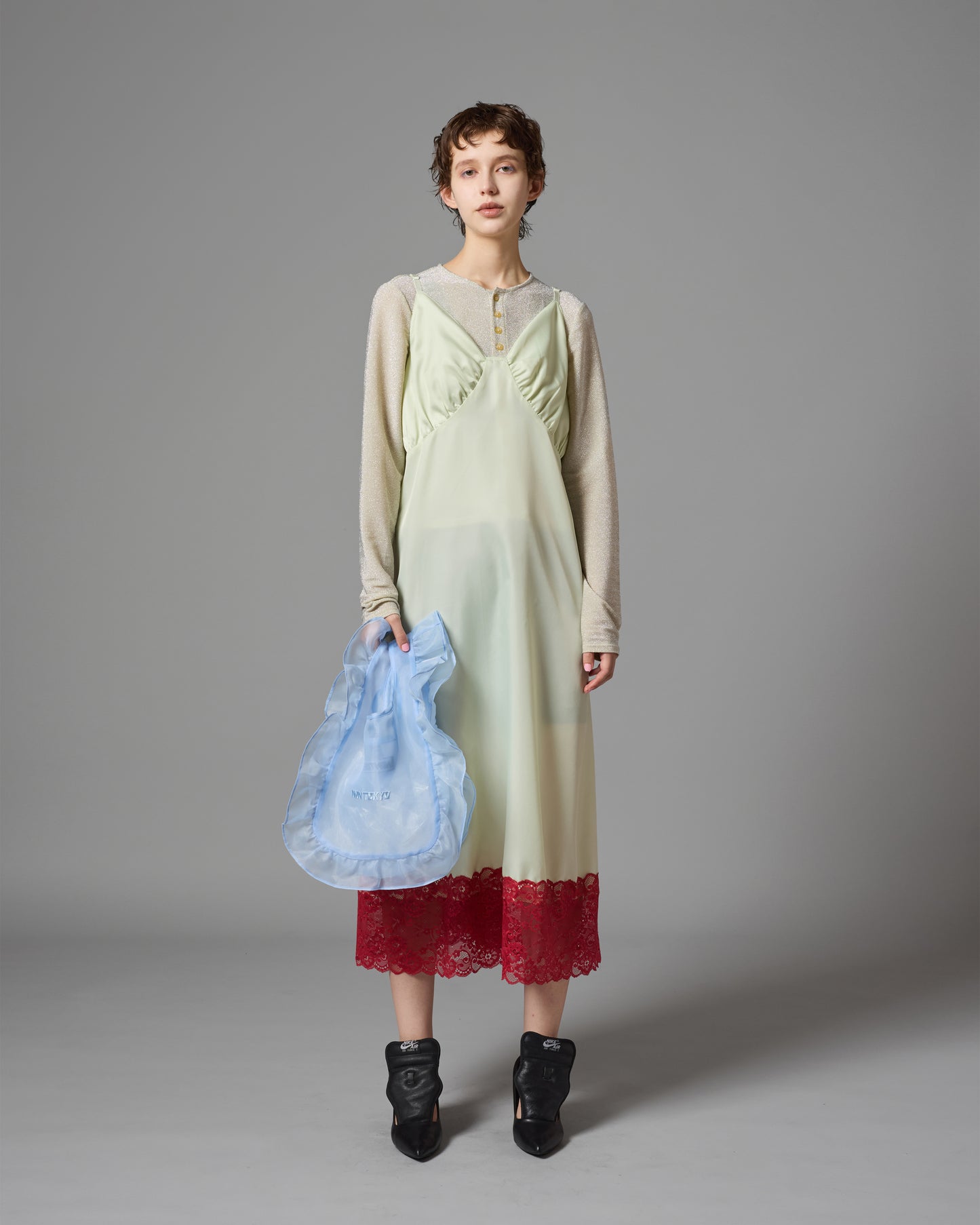 [PRE ORDER] CAMISOLE LACE ONE-PIECE (L.GREEN)