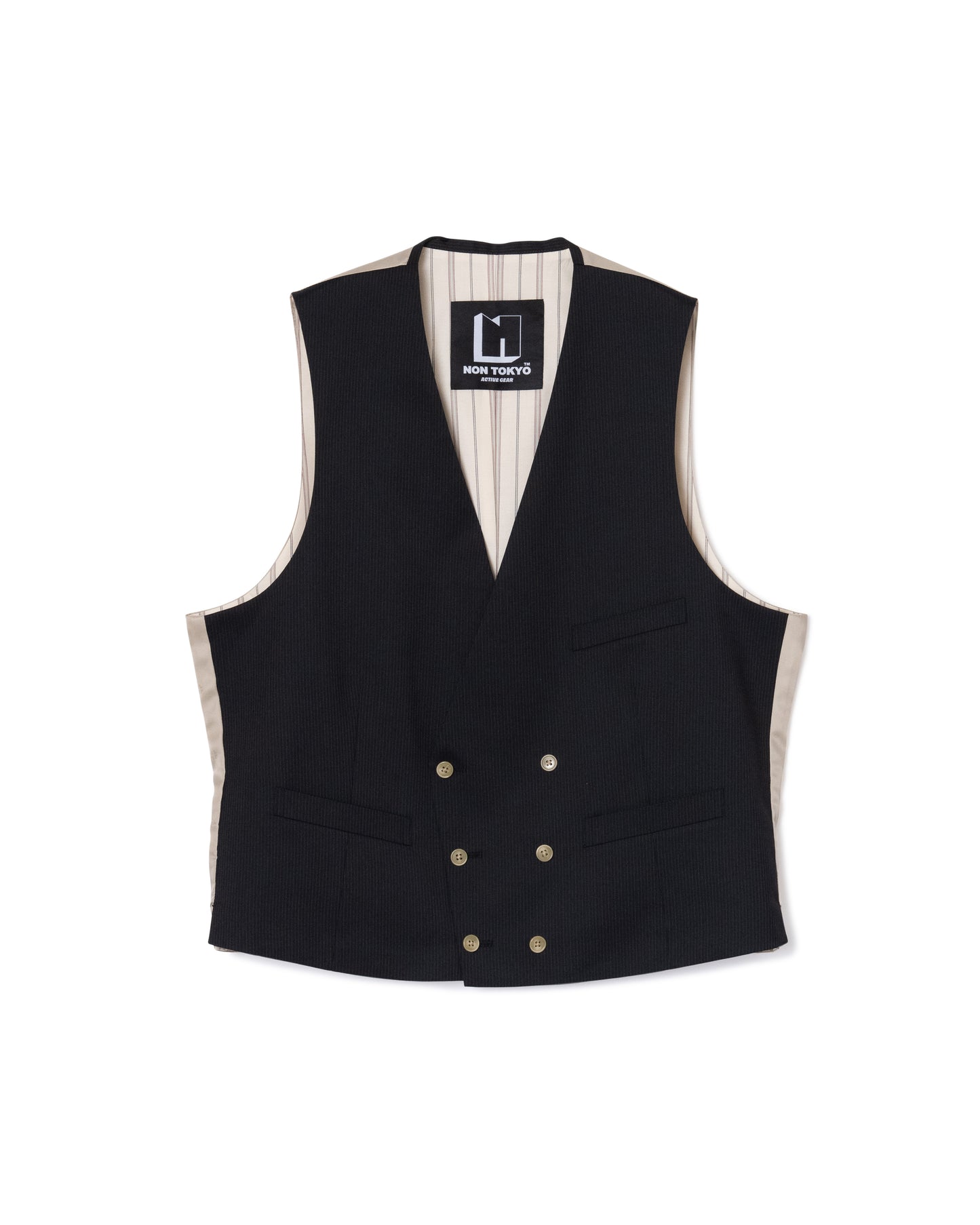[PRE ORDER] DOUBLE BIG GILET (BLACK)