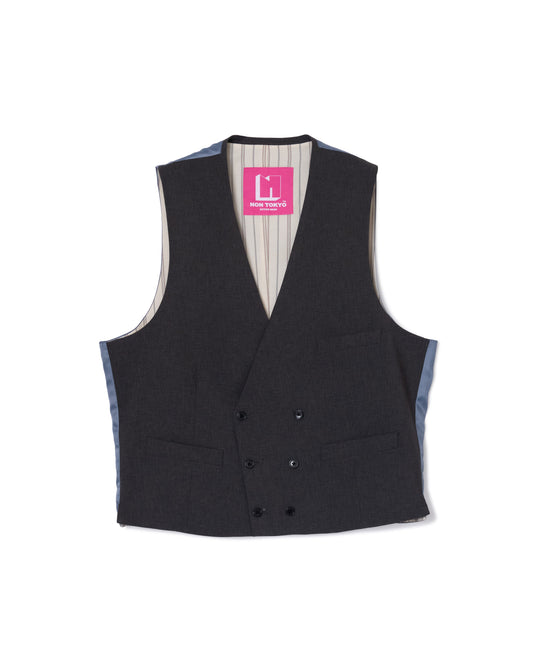 [PRE ORDER] DOUBLE BIG GILET (GRAY)