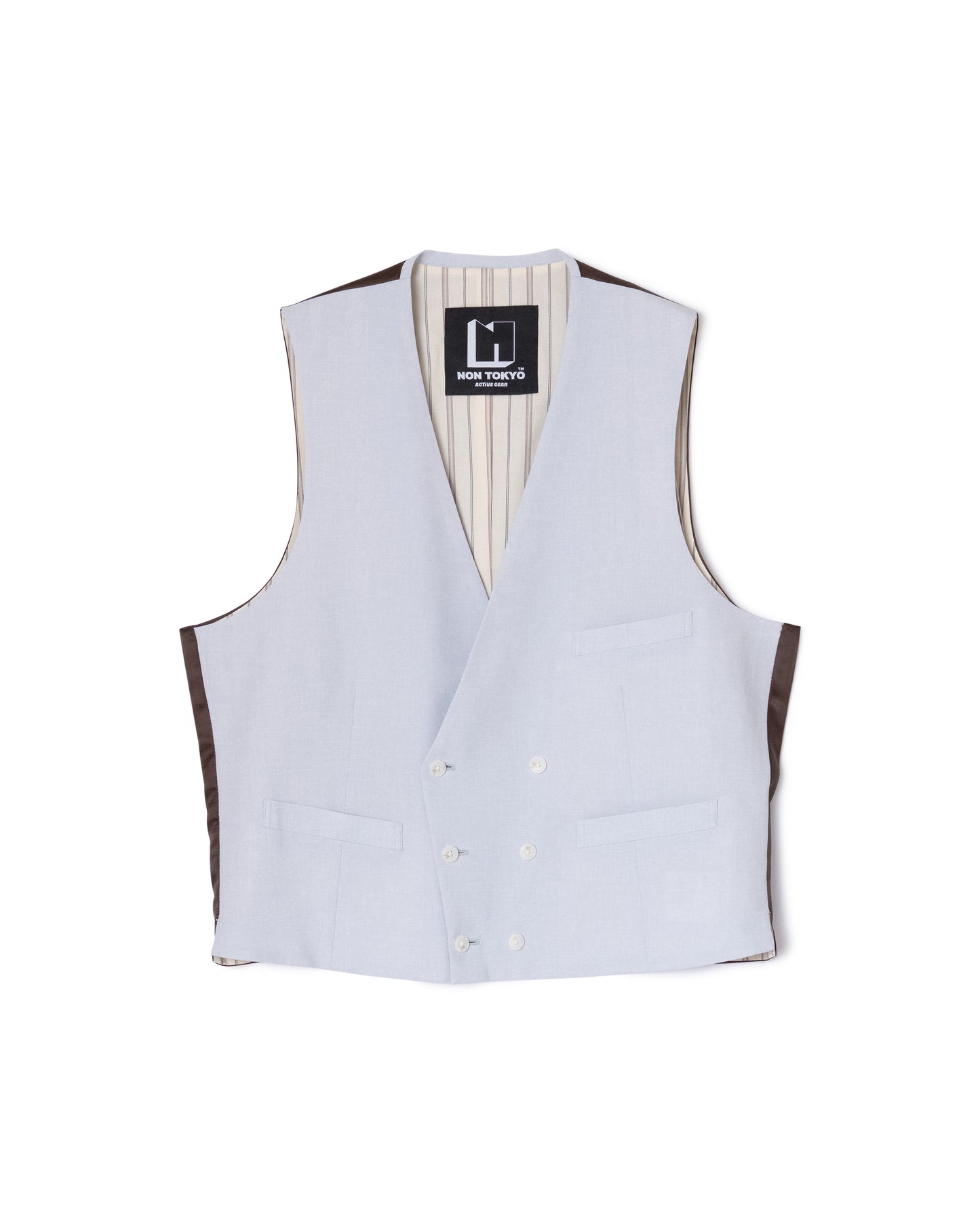 [PRE ORDER] DOUBLE BIG GILET (L.BLUE)