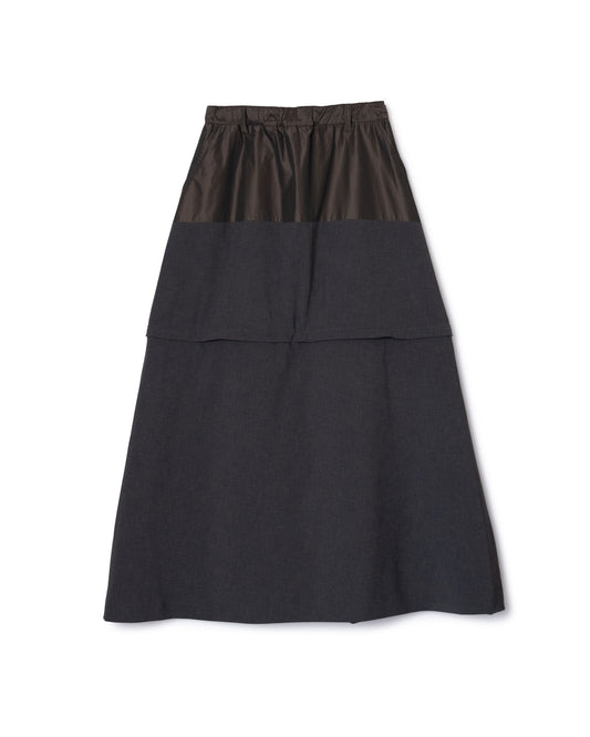 [PRE ORDER] 2WAY BI COLOR SKIRT (GRAY)