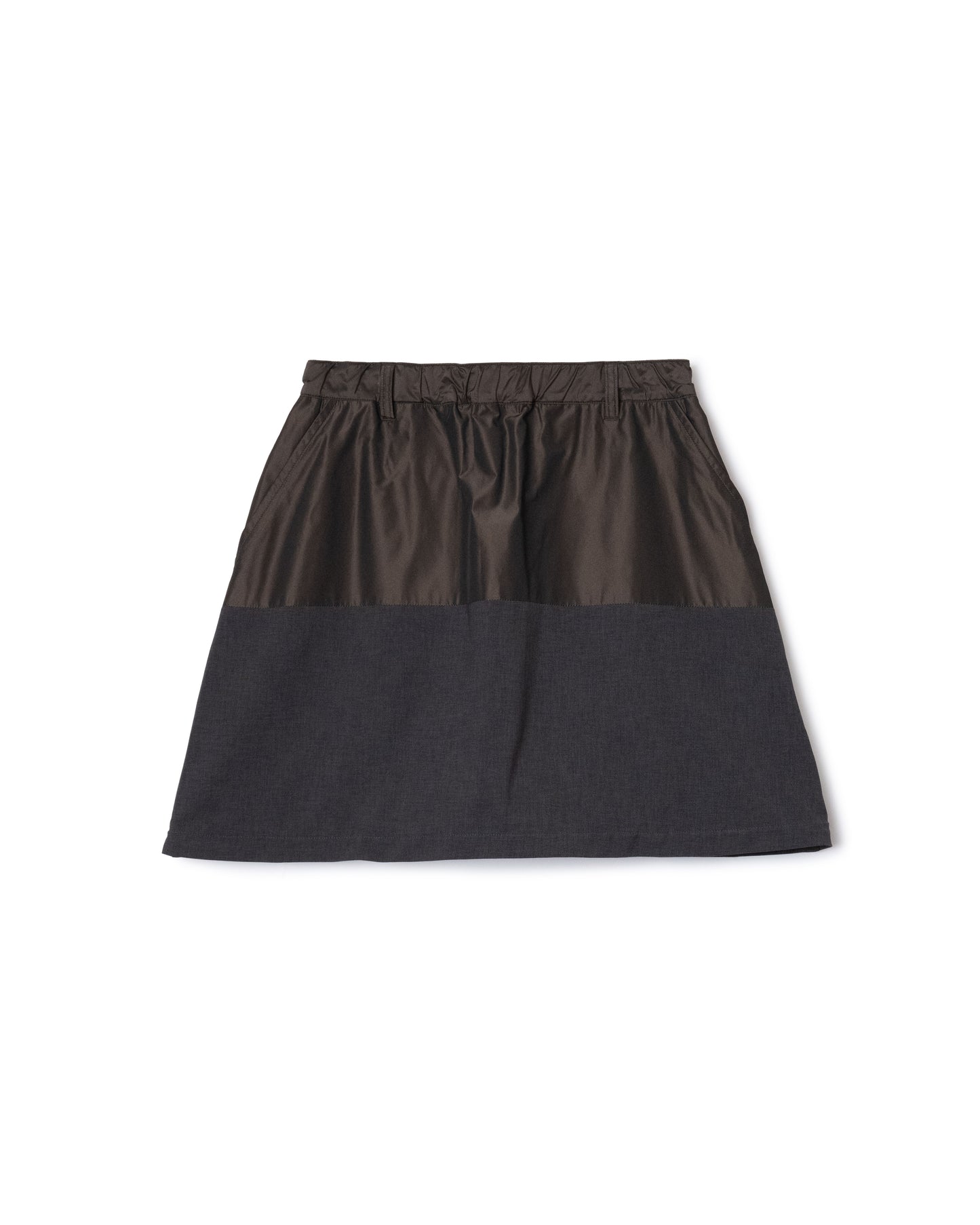 [PRE ORDER] 2WAY BI COLOR SKIRT (GRAY)