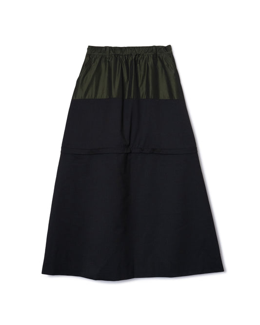 [PRE ORDER] 2WAY BI COLOR SKIRT (BLACK)