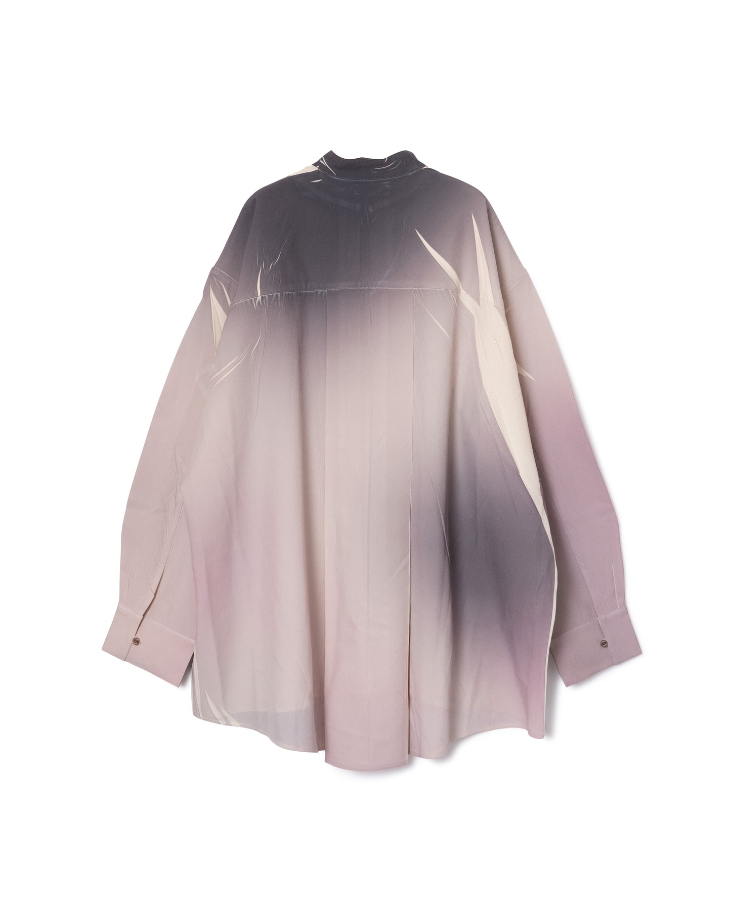 DIRECT PRINT NO COLLAR SHIRTS (IVORY)