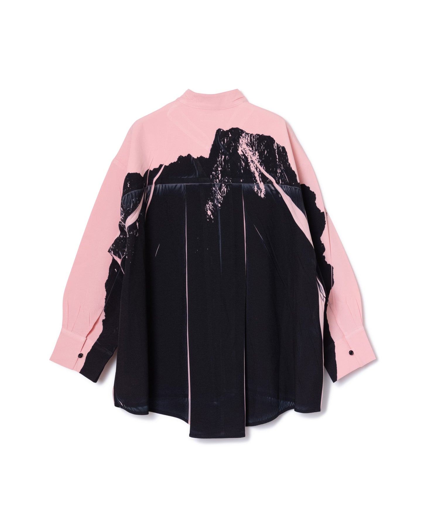 DIRECT PRINT NO COLLAR SHIRTS (PINK)