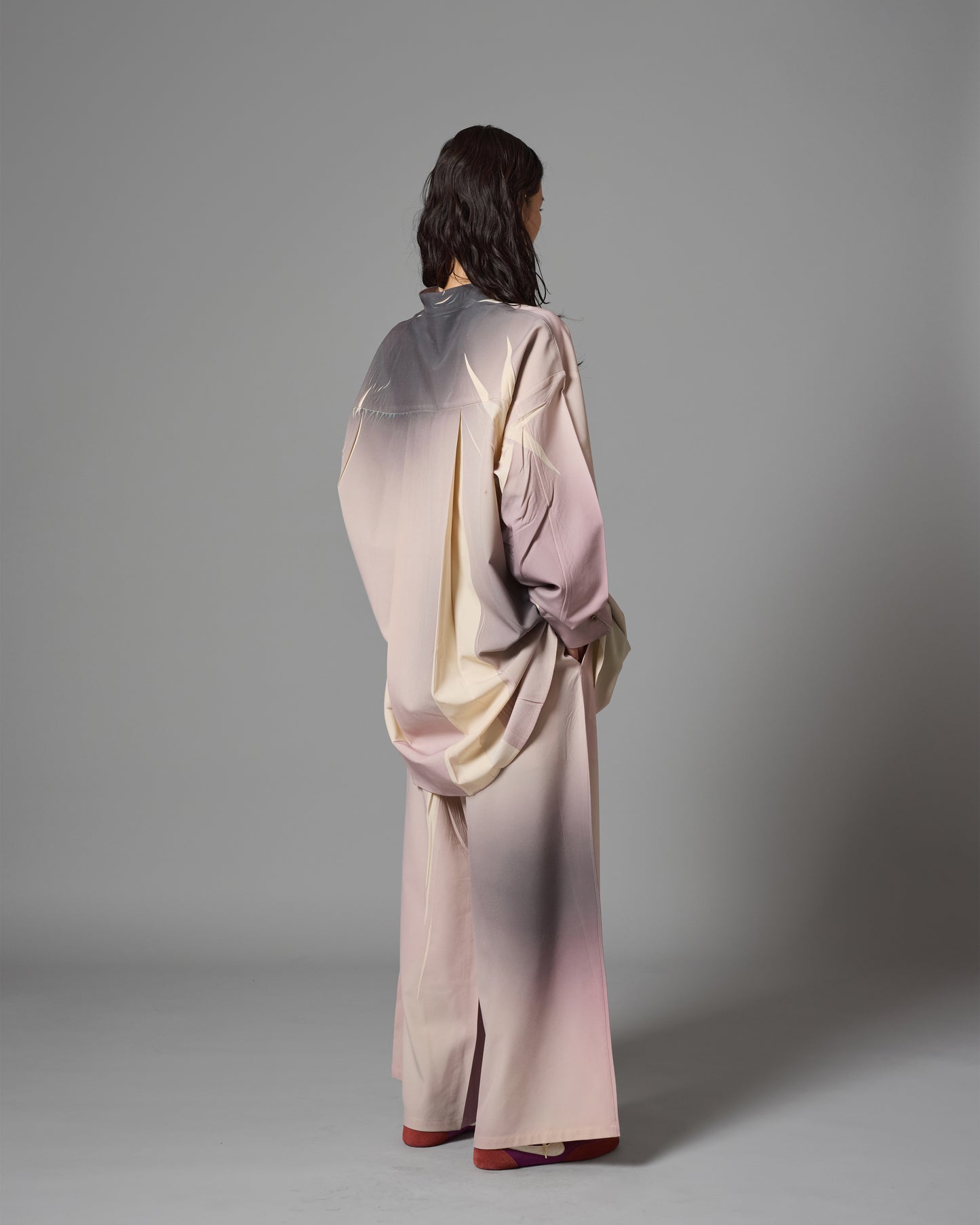 DIRECT PRINT WIDE EASY PANTS (IVORY)