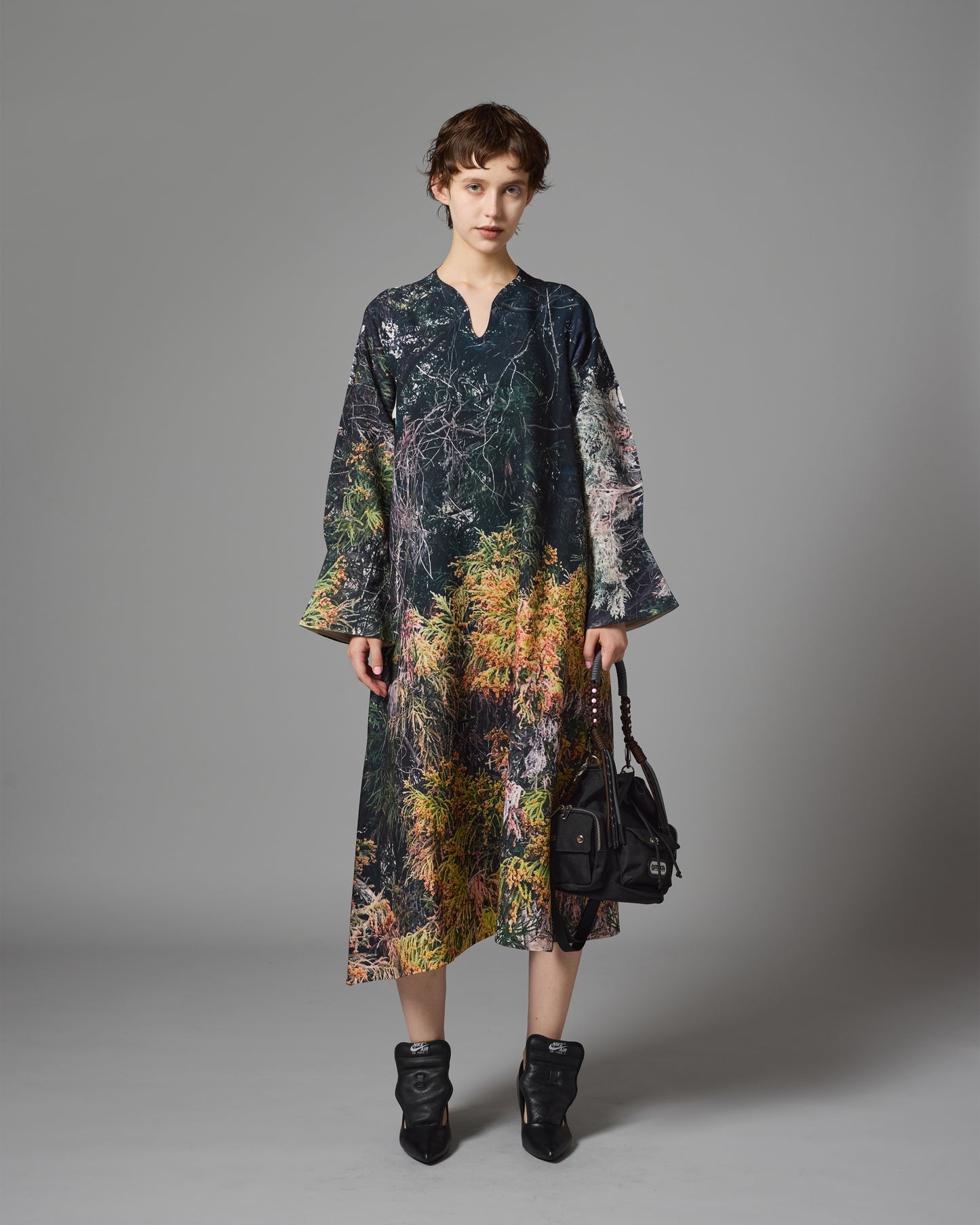 [PRE ORDER] DIRECT PRINT PULLOVER ONE-PIECE (PLANTS)