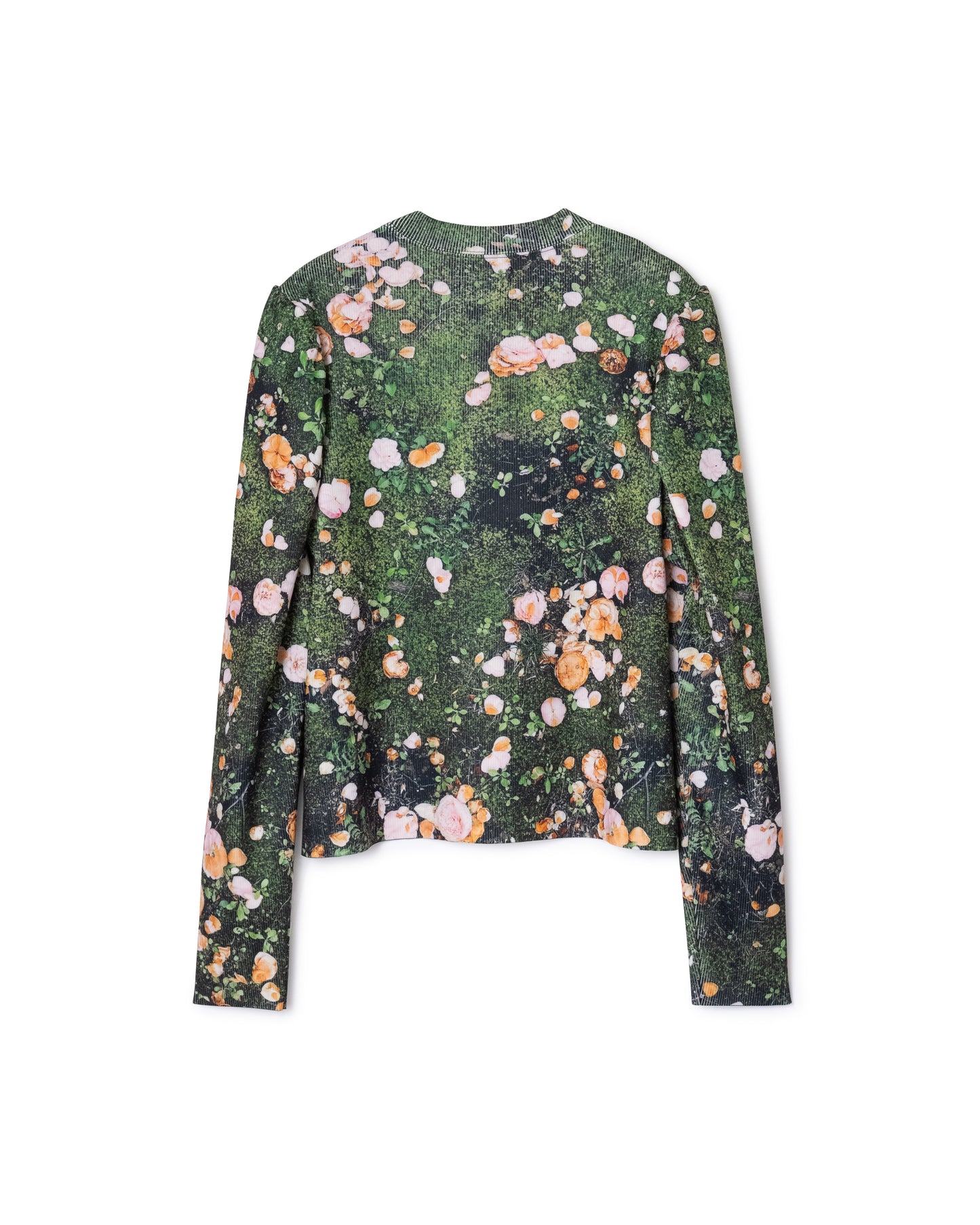 [PRE ORDER] PRINT RIB PUFF SLEEVE C/S (MOSS)