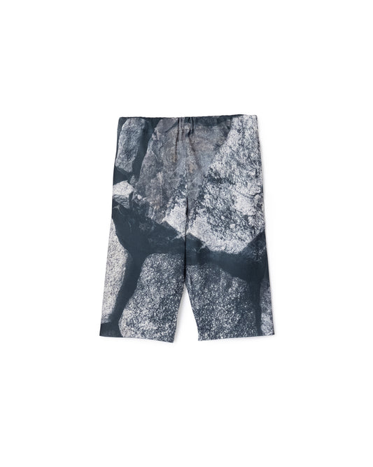 [PRE ORDER] PRINT RIB SHORTS (ROCK)
