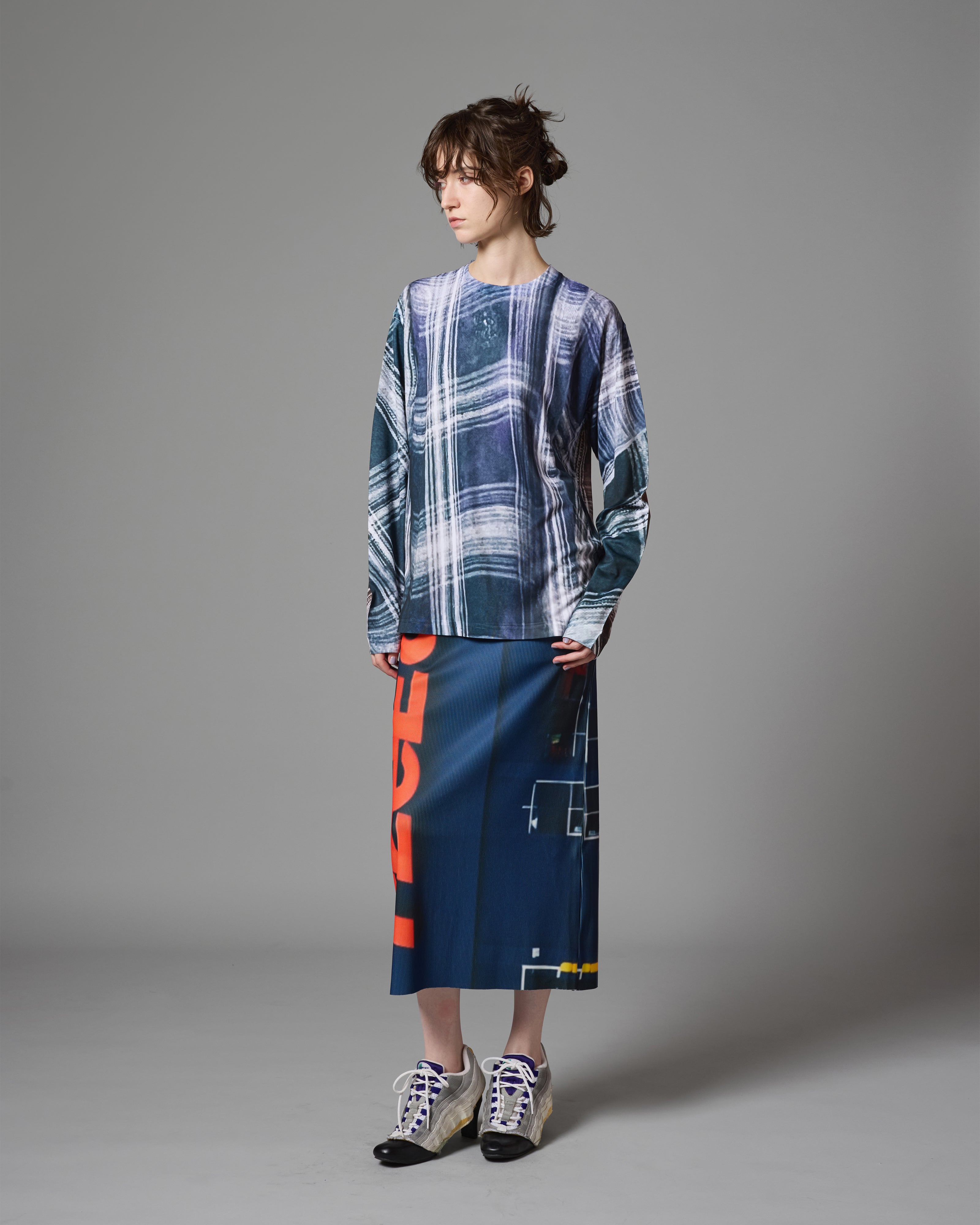 スカート NONTOKYO PRINT RIB SKIRT PRINT RIB SKIRT (FLeEdx) – NON TOKYO