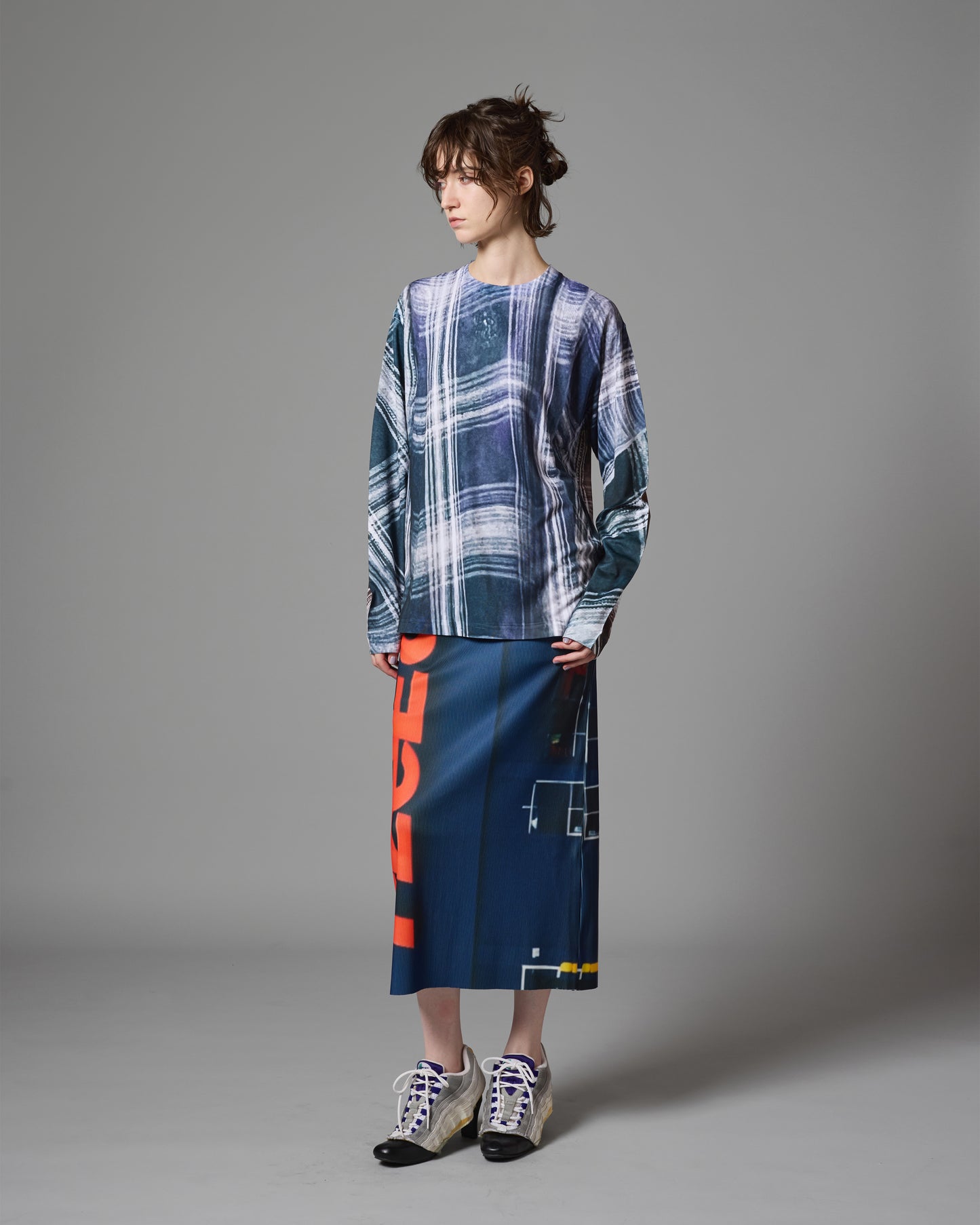 [PRE ORDER] PRINT RIB SKIRT (FLeEdx)