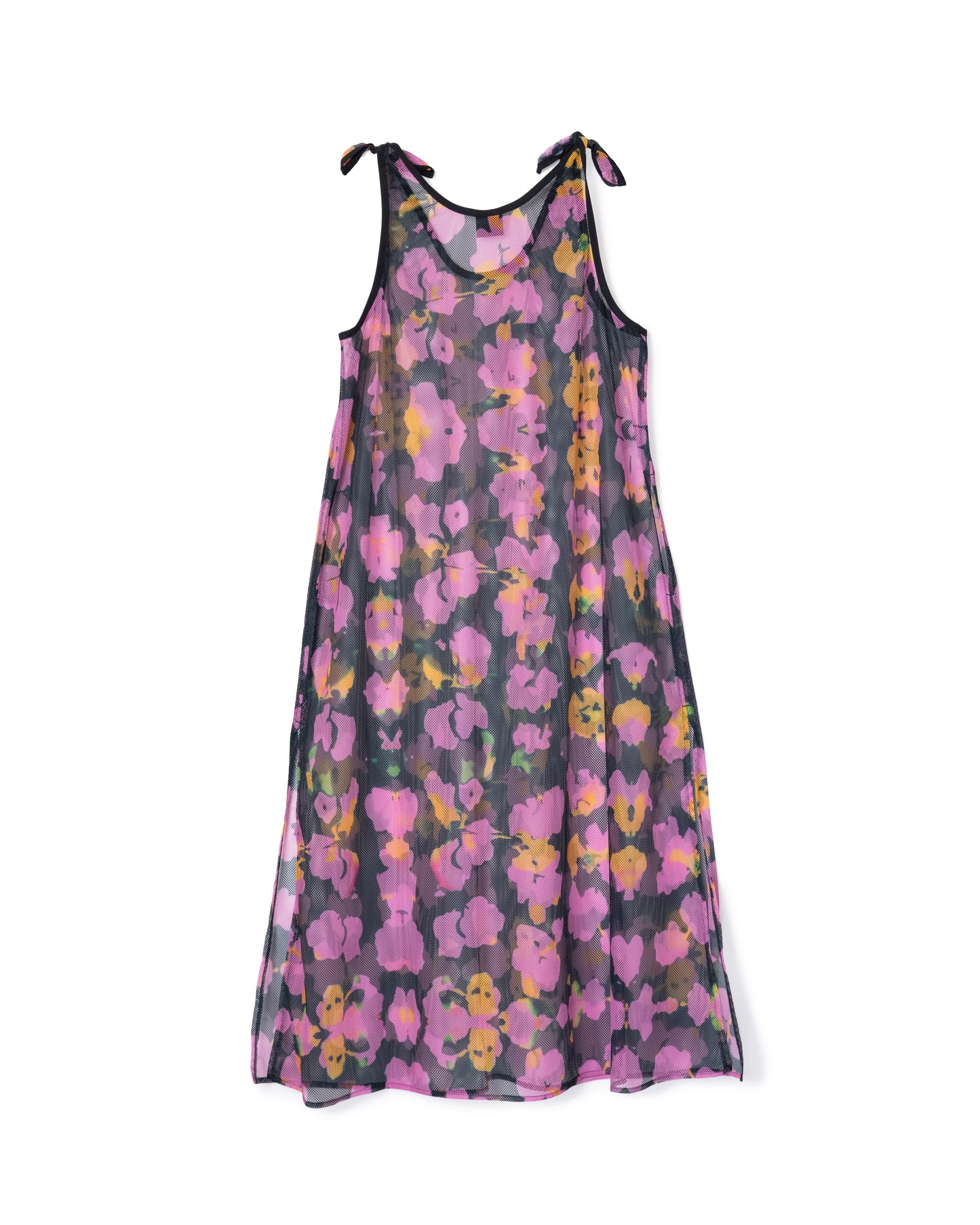 [PRE ORDER] PRINT MESH RIBBON ONE-PIECE (FLOWER)