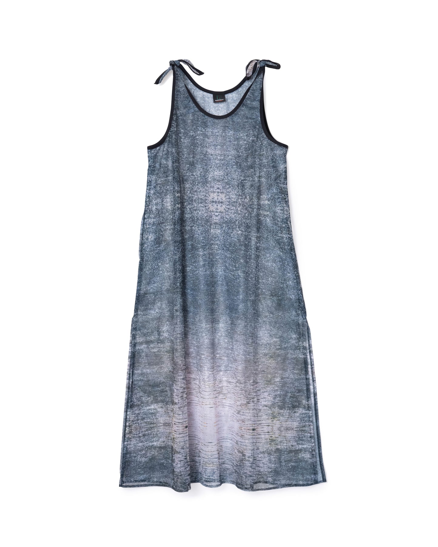 [PRE ORDER] PRINT MESH RIBBON ONE-PIECE (NOISE)