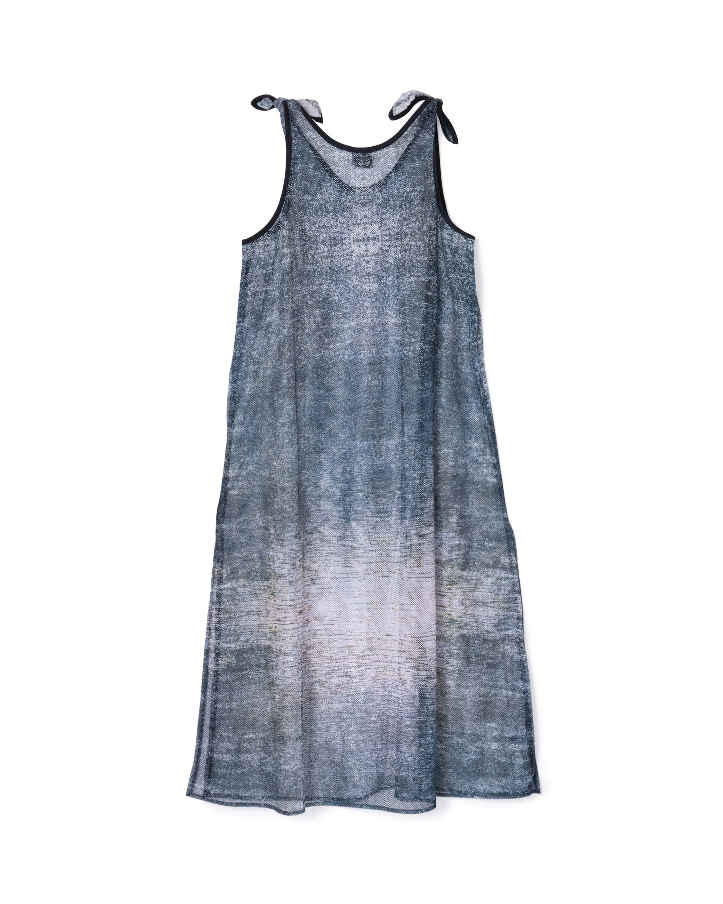 [PRE ORDER] PRINT MESH RIBBON ONE-PIECE (NOISE)