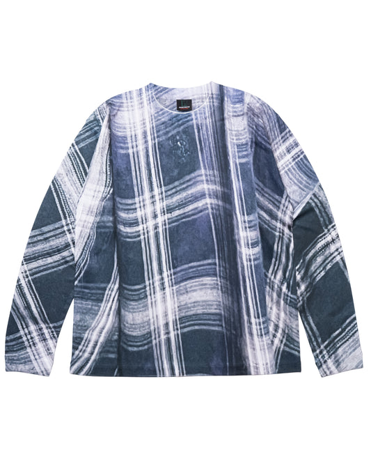 DIRECT PRINT L/S T-SHIRT (CHECK)